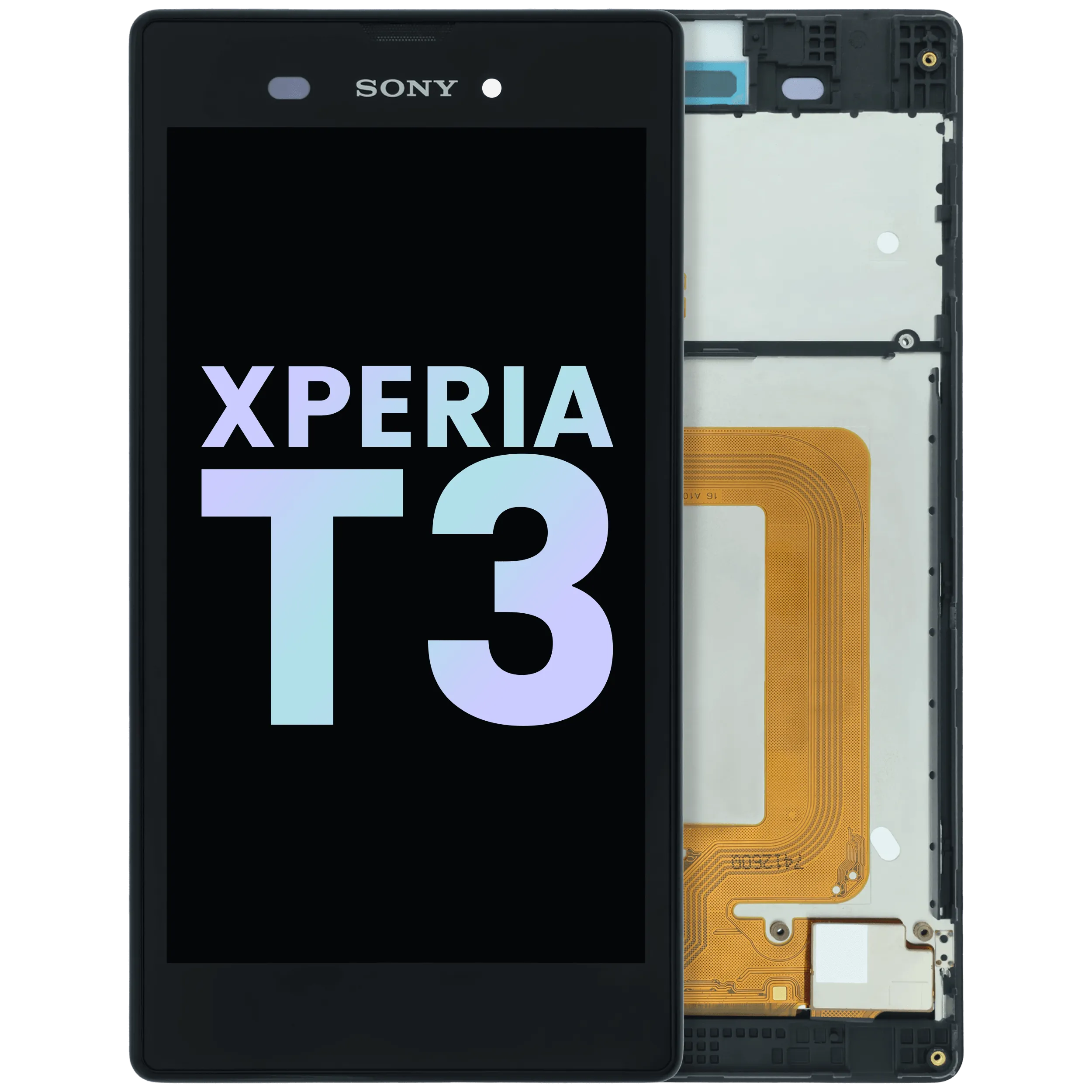 LCD Assembly With Frame For Sony Xperia T3 D5103 (Genuine) (Black)