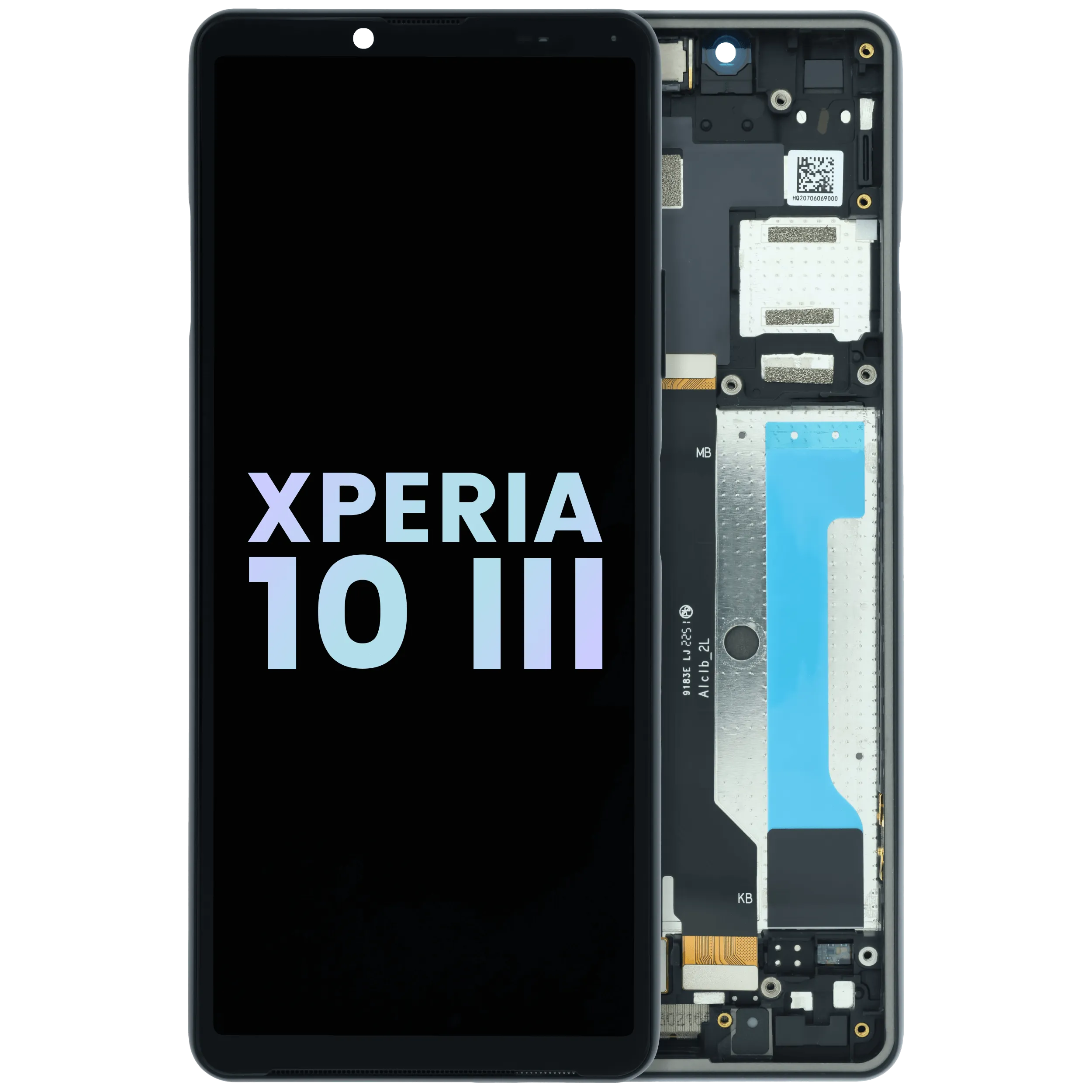 OLED Assembly With Frame For Sony Xperia 10 III (Genuine) (Black)