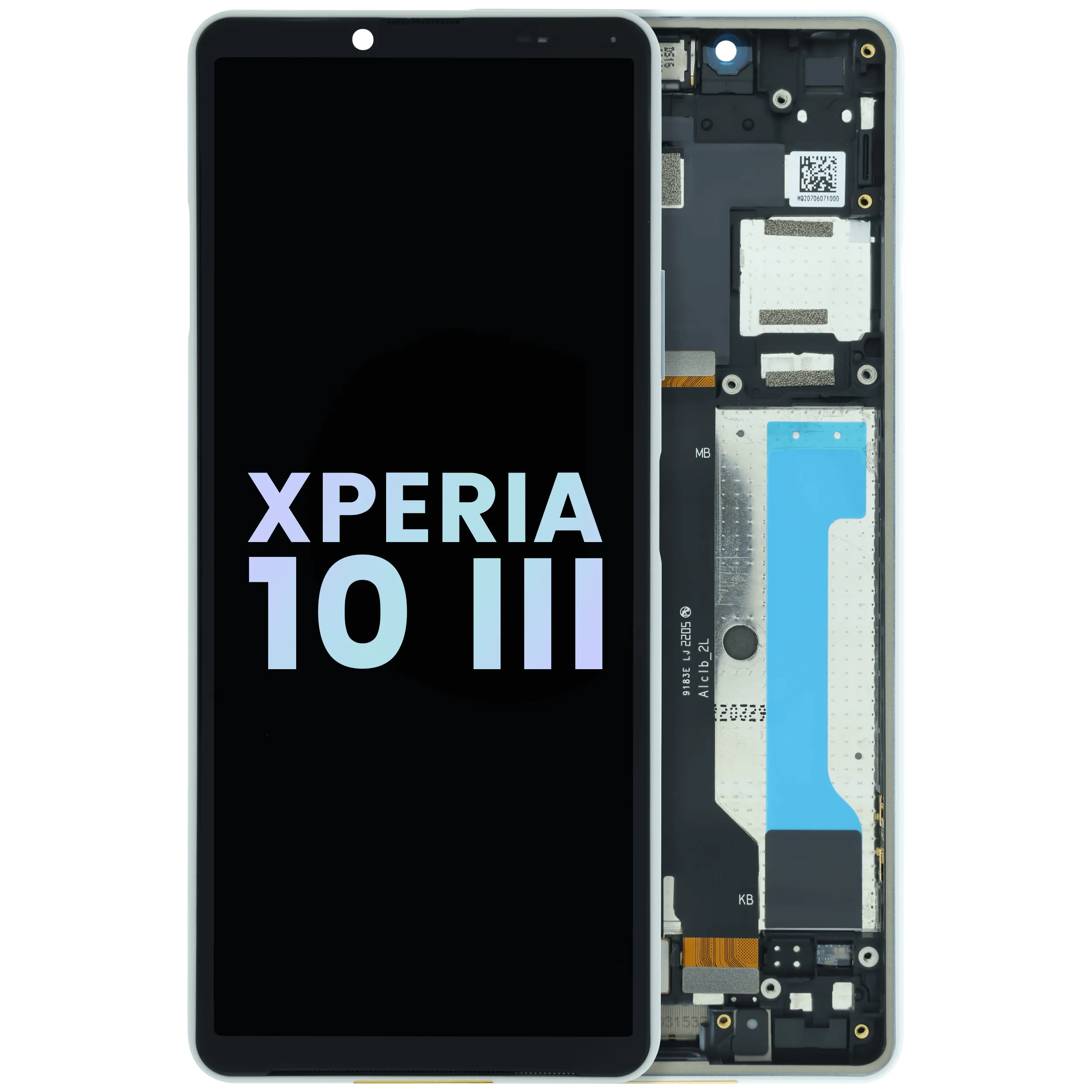 OLED Assembly With Frame For Sony Xperia 10 III (Genuine) (White)