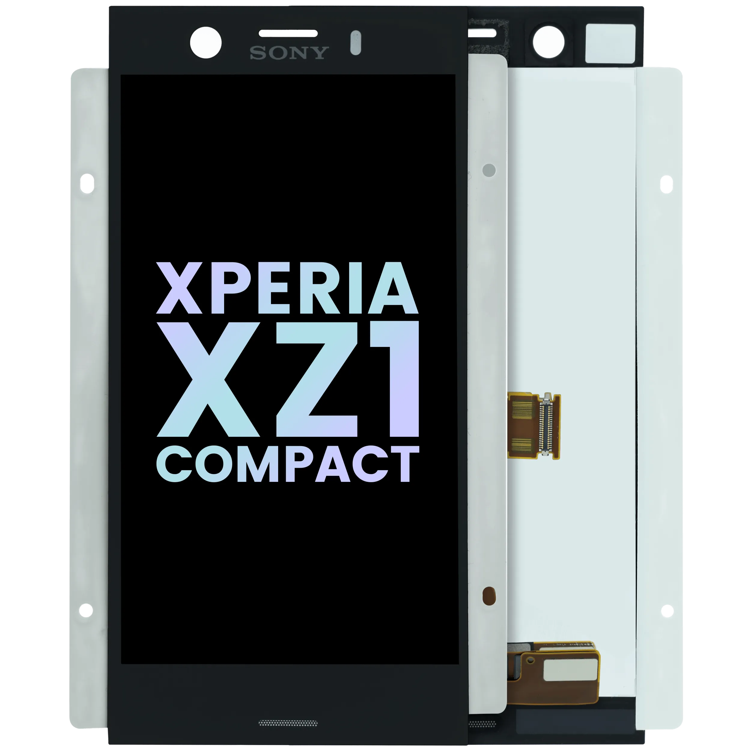 LCD Without Frame For Sony Xperia XZ1 Compact (Genuine) (Black)