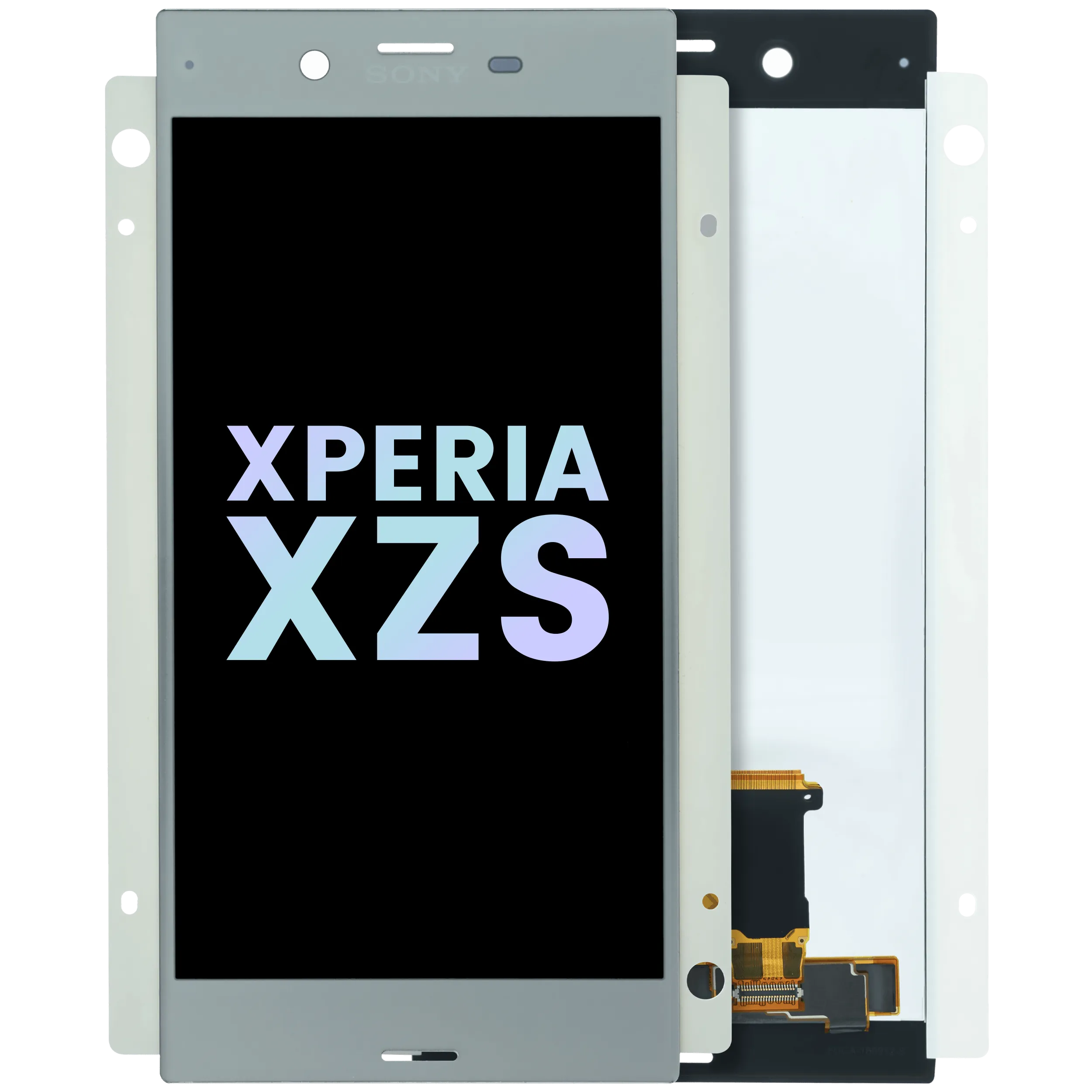 LCD Assembly Without Frame For Sony Xperia XZs (Genuine) (Silver)