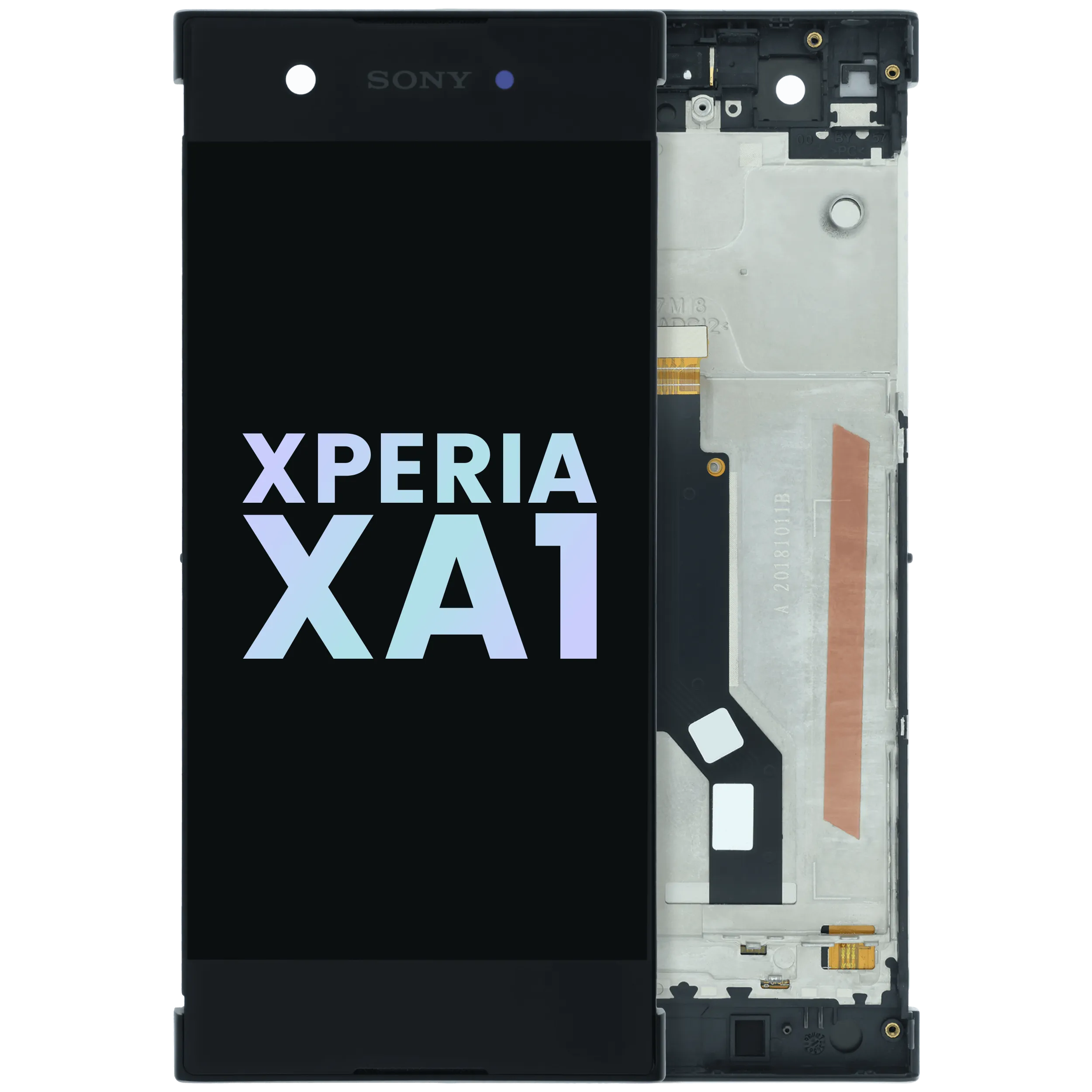 LCD Assembly With Frame For Sony Xperia XA1 (Genuine) (Black)