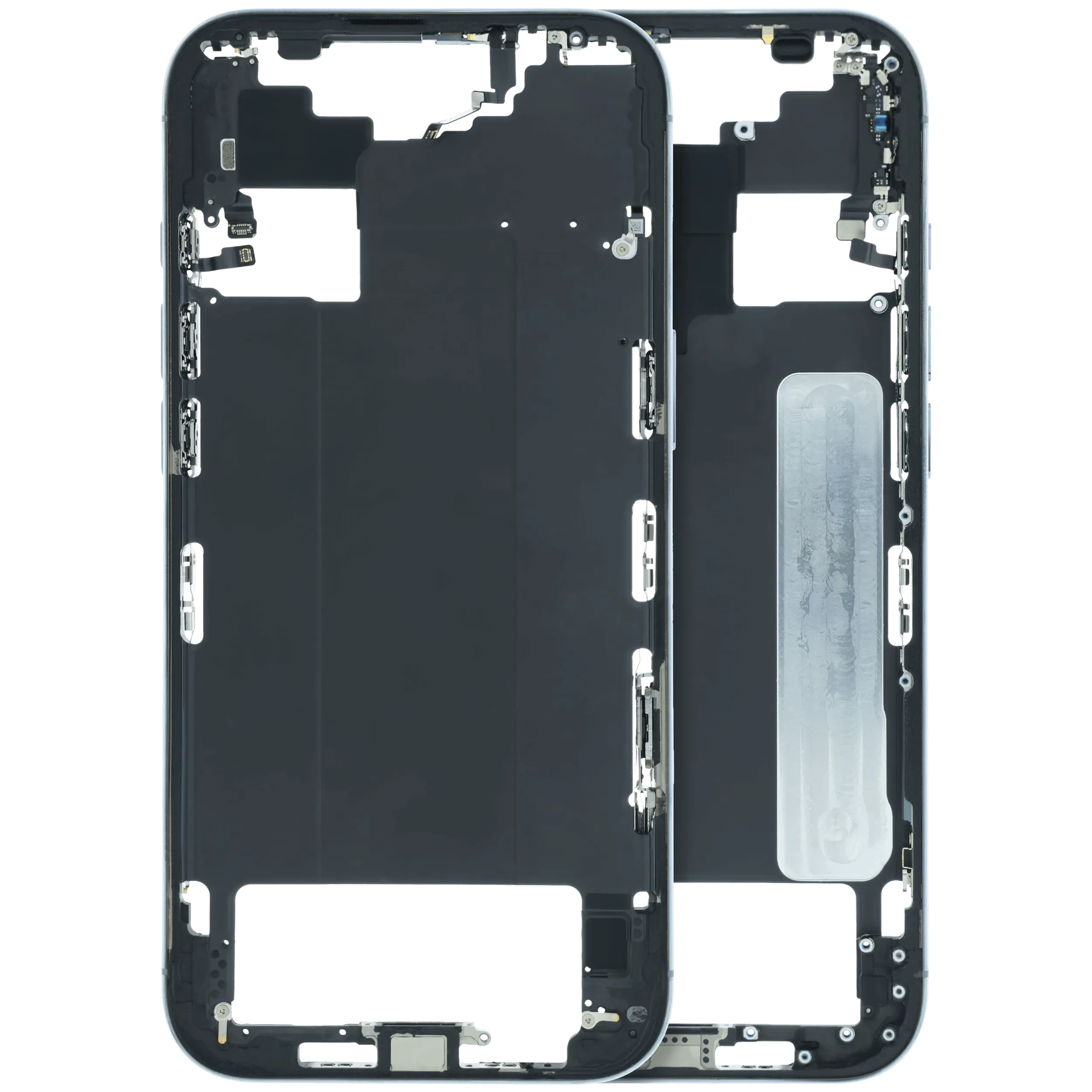Mid-Frame Housing With Small Parts For iPhone Air (US / EU Version) (Used OEM Pull: Grade C) (Sky Blue)
