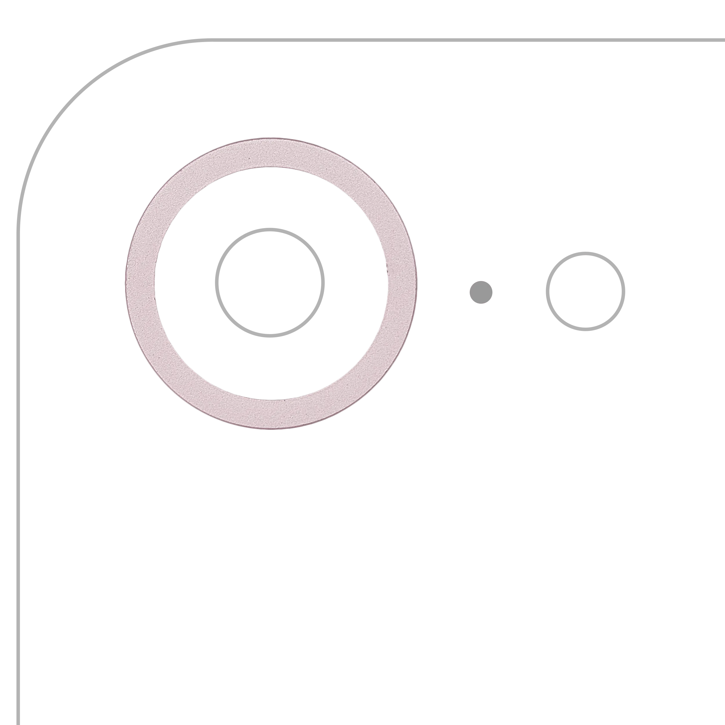 Back Camera Bezel Ring Only For iPhone 17e (Soft Pink) (10 Pack)
