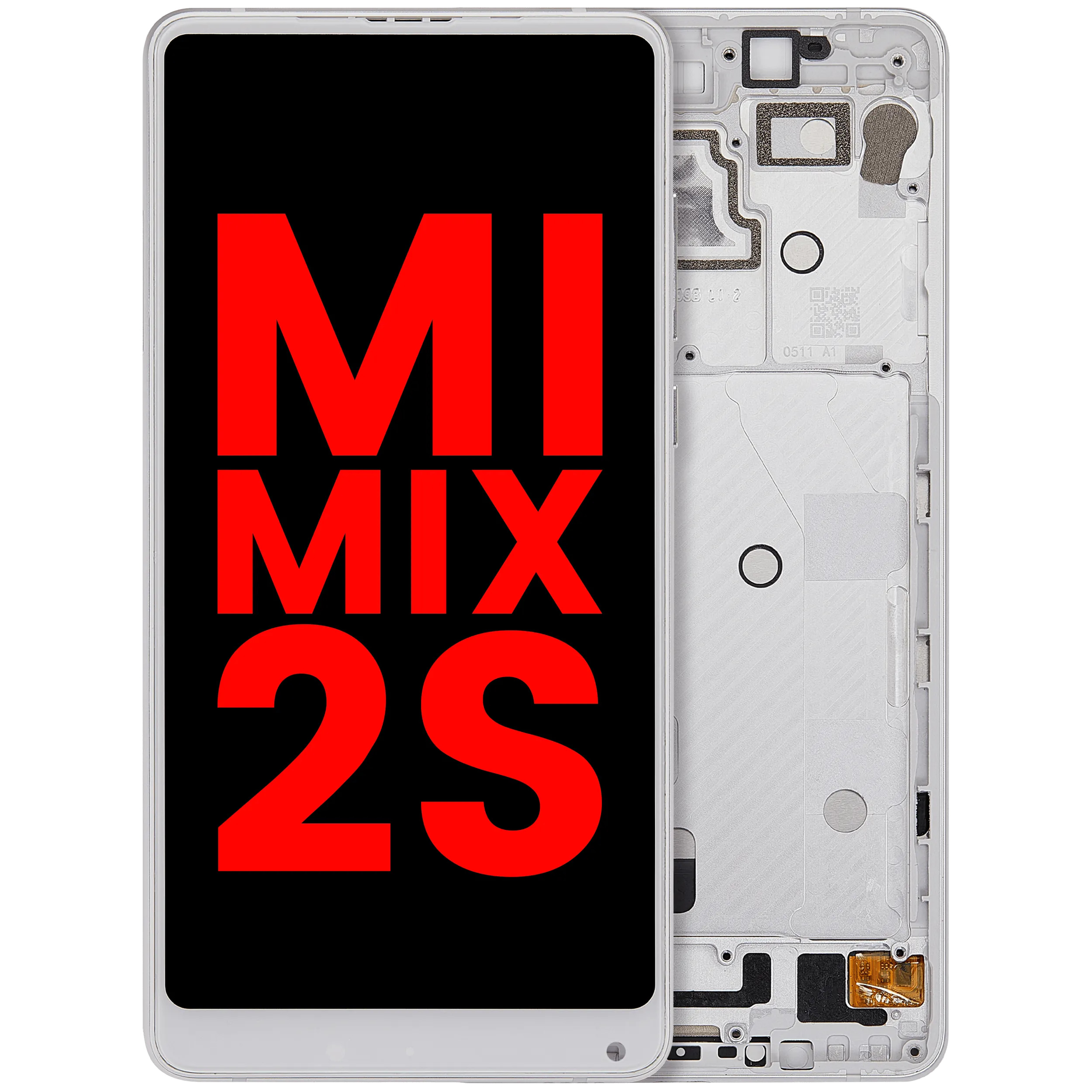 LCD Assembly With Frame For Xiaomi Mi Mix 2S (Aftermarket Plus) (White)
