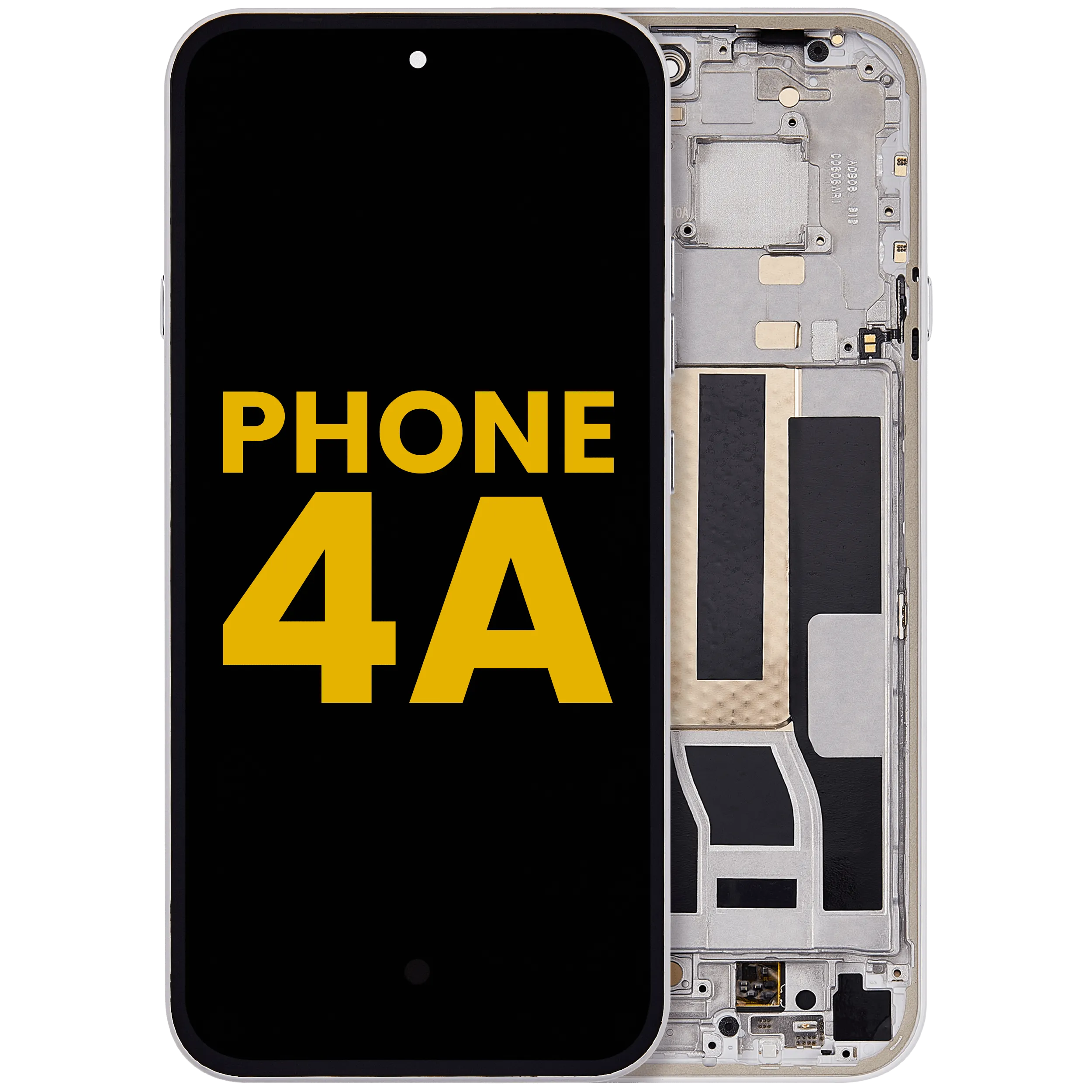 OLED Assembly With Frame For Nothing Phone (4a) (Refurbished) (White)