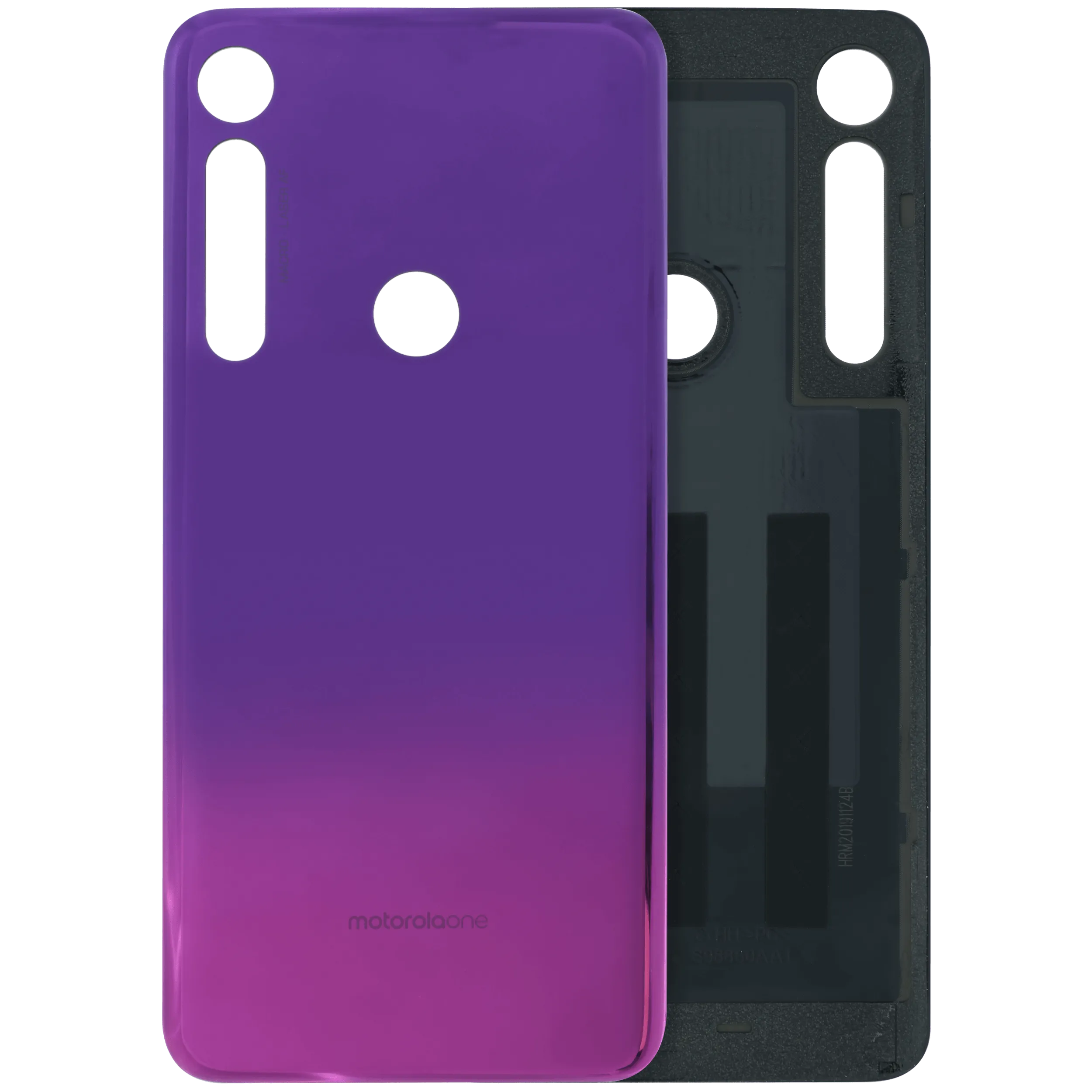 Back Cover Glass For Motorola One Macro (XT2016 / 2019) (Genuine OEM) (Purple)