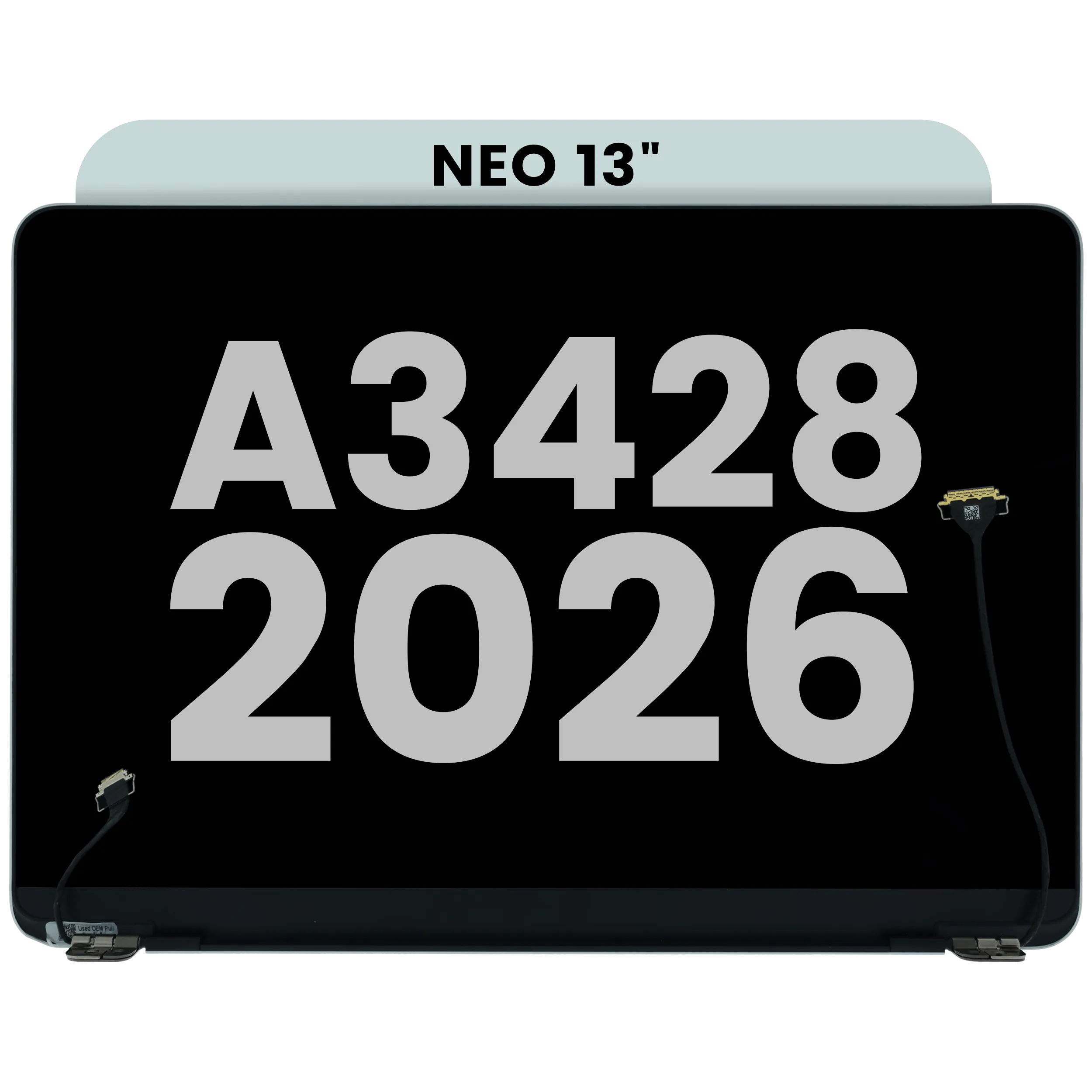 Complete LCD Display Assembly For MacBook Neo 13" A3404 (2026) (Used OEM Pull: Grade A) (Silver)