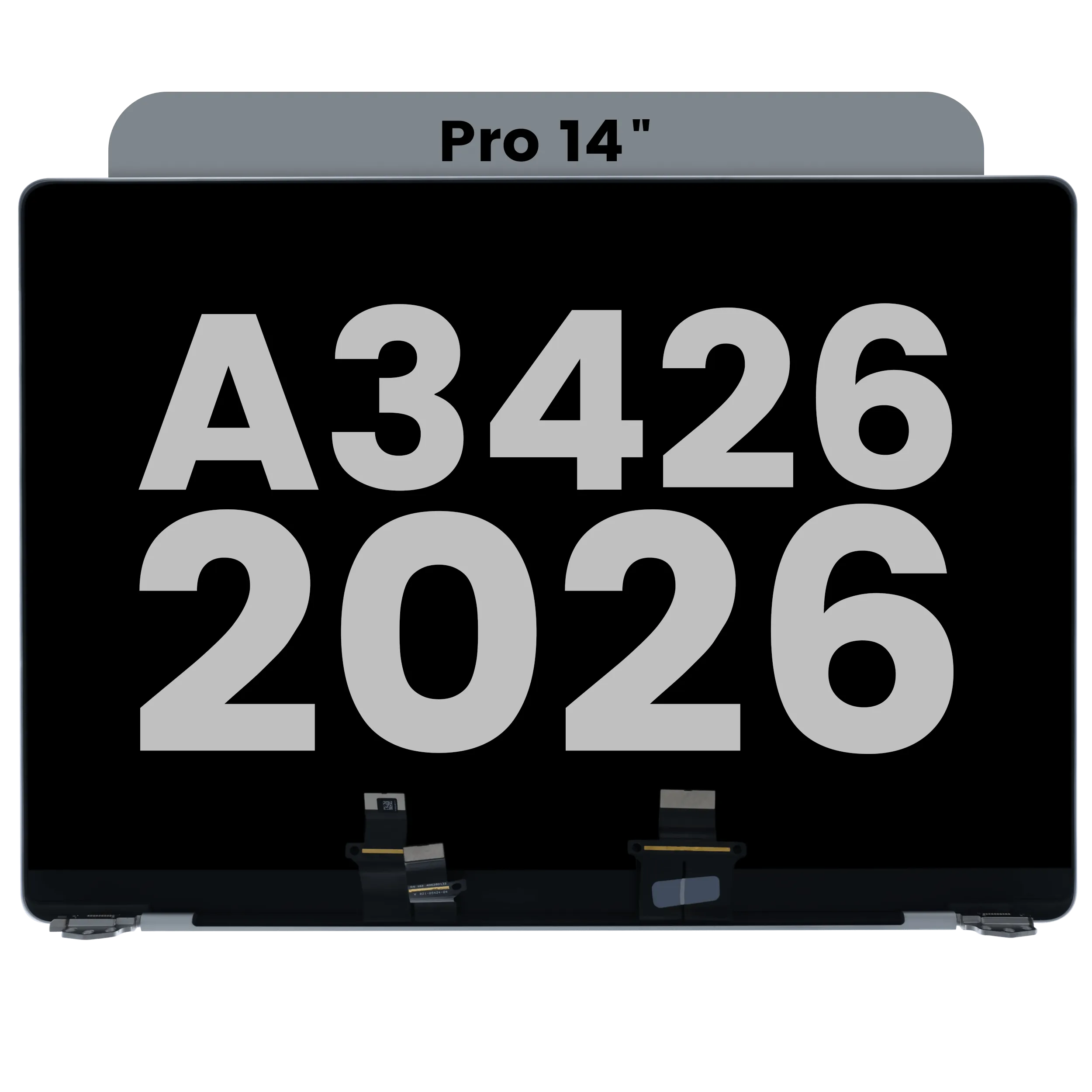 Complete LCD Display Assembly For MacBook Pro 14" A3426 (2026) (Used OEM Pull: Grade A) (Silver)