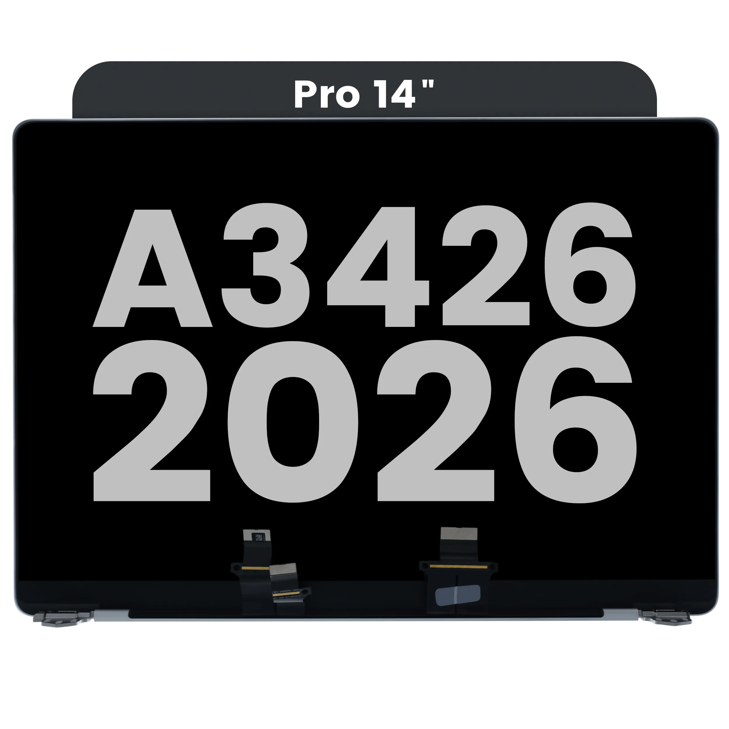 Complete LCD Display Assembly For MacBook Pro 14" A3426 (2026) (Used OEM Pull: Grade A) (Space Black)