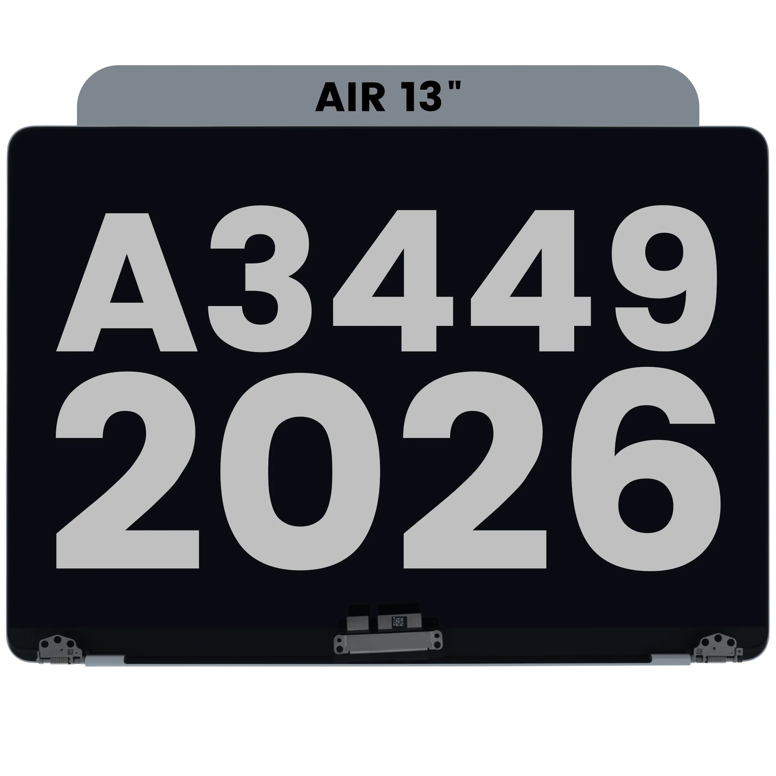 Complete LCD Display Assembly For MacBook Air 13" A3449 (2026) (Used OEM Pull: Grade A) (Silver)