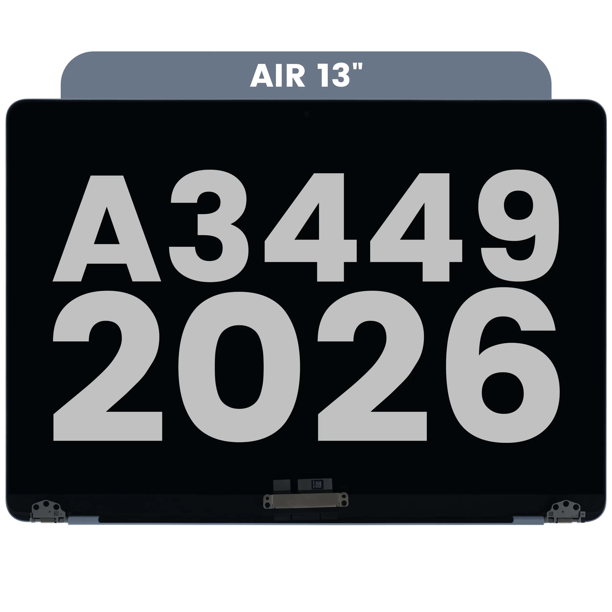 Complete LCD Display Assembly For MacBook Air 13" A3449 (2026) (Used OEM Pull: Grade A) (Sky Blue)