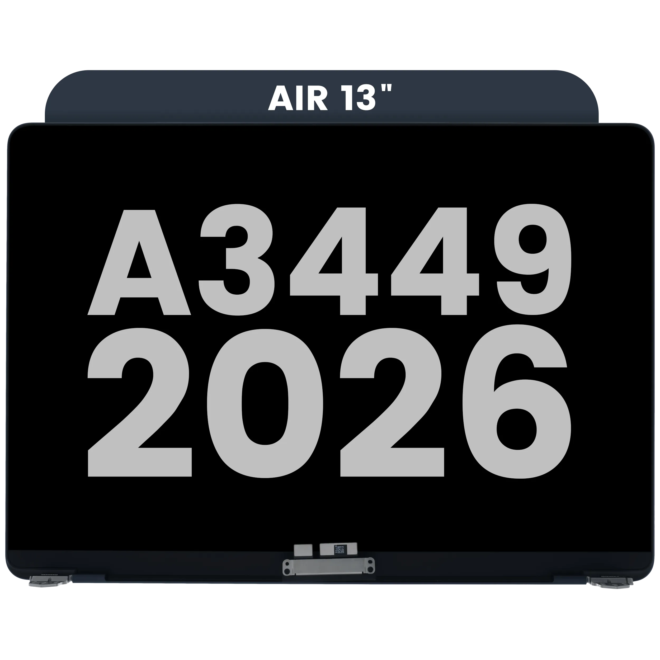 Complete LCD Display Assembly For MacBook Air 13" A3449 (2026) (Used OEM Pull: Grade A) (Midnight)