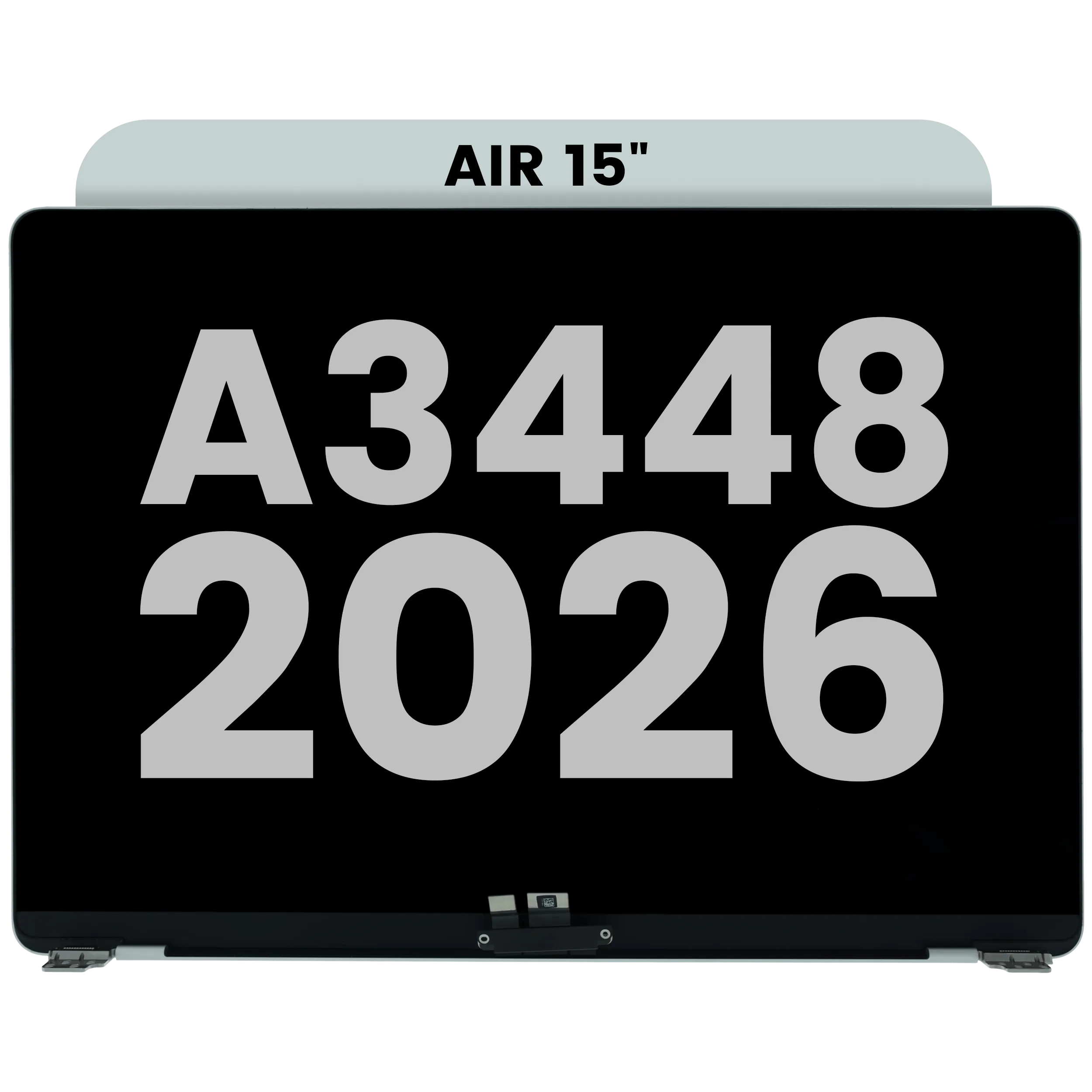 Complete LCD Display Assembly For MacBook Air 15" A3448 (2026) (Used OEM Pull: Grade A) (Silver)