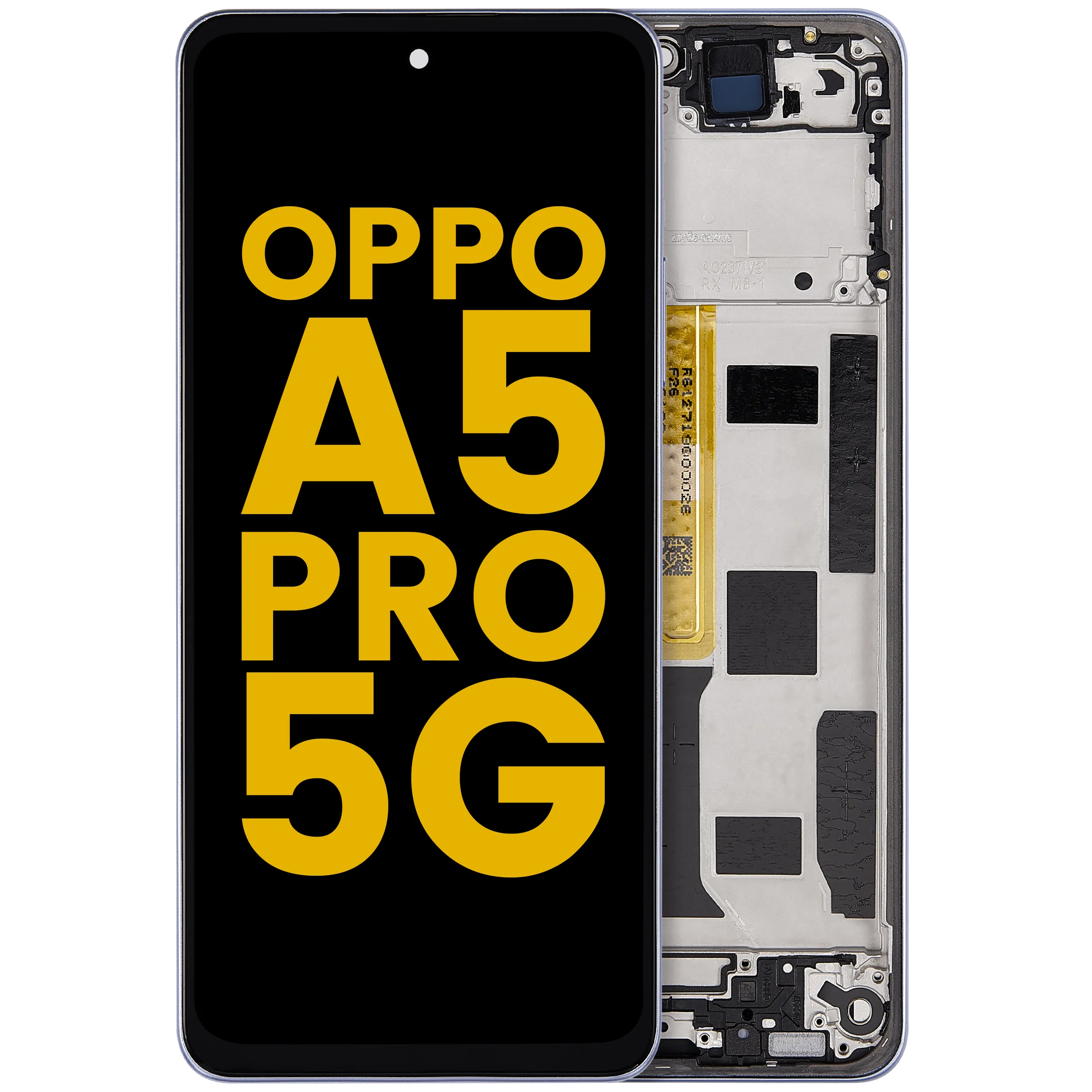 LCD Assembly With Frame Compatible For OPPO A5 Pro 5G (Refurbished) (Feather Blue)