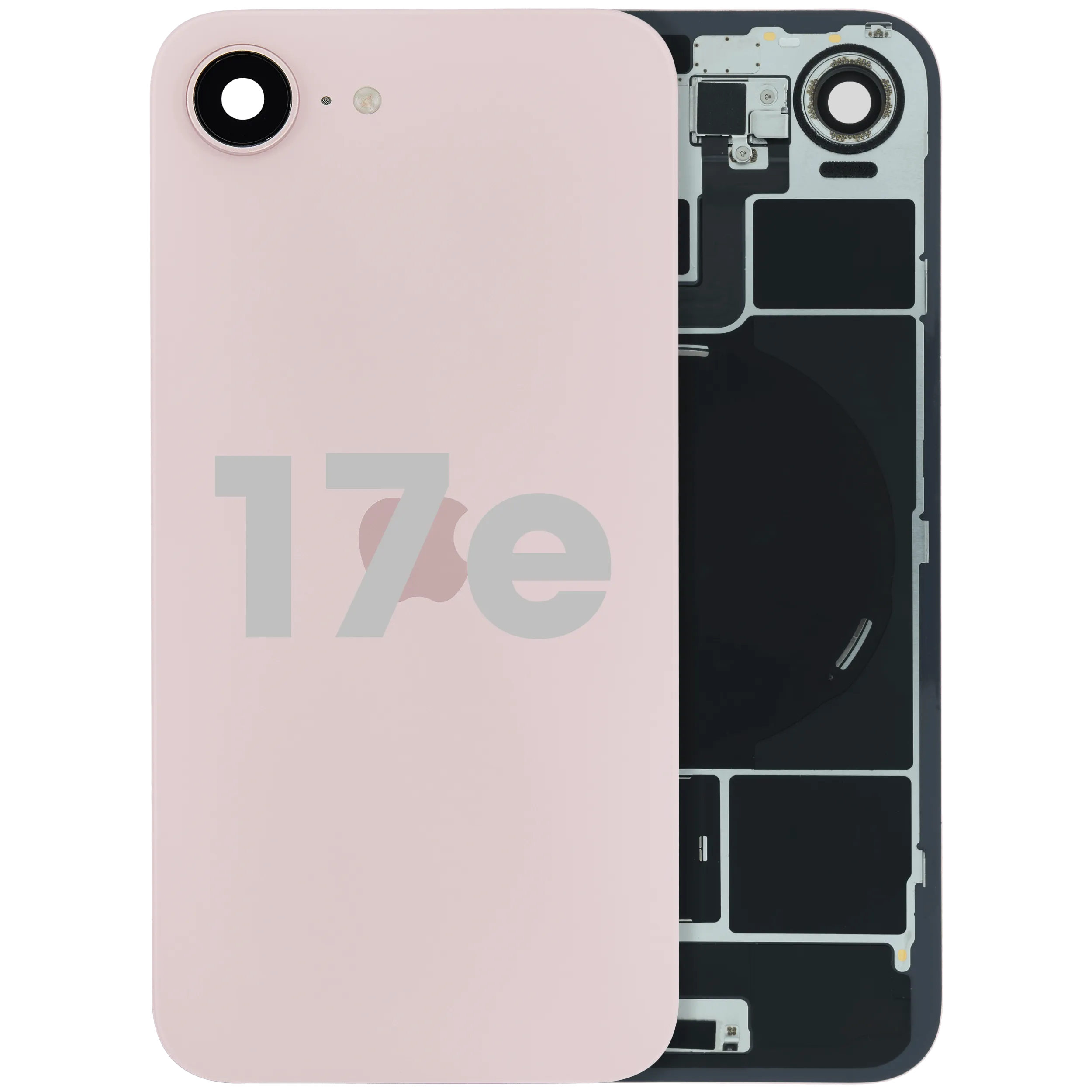 Back Glass With MagSafe Magnet & NFC For iPhone 17E (Used OEM Pull: Grade A) (Soft Pink)