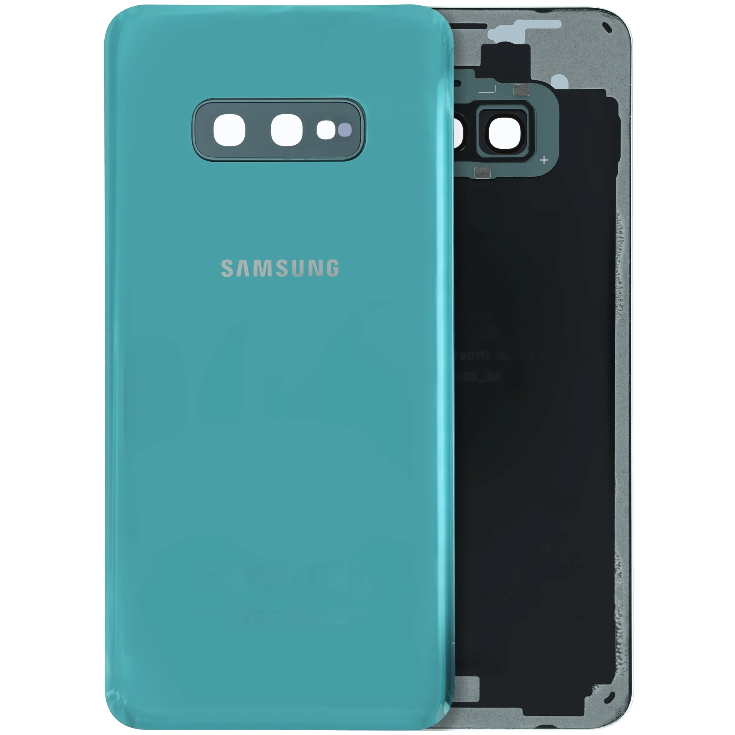 Back Cover Glass With Camera Lens For Samsung Galaxy S10e (Service Pack) (Green)