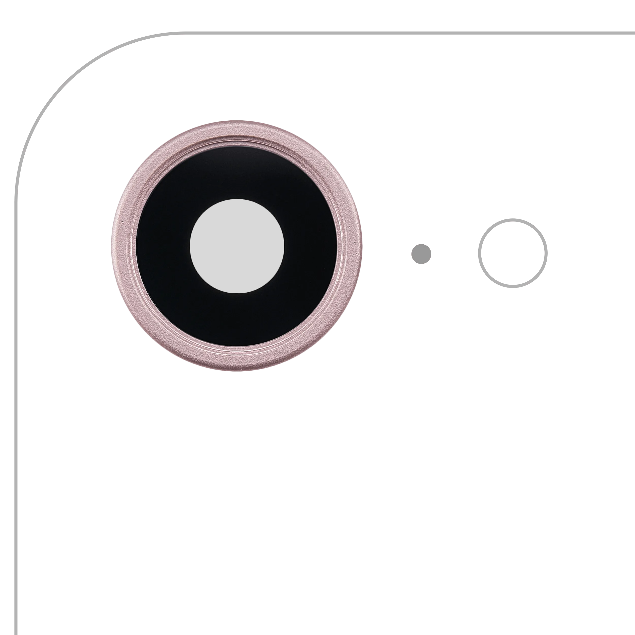 Back Camera Lens With Bracket & Bezel For iPhone 17e (Premium) (Soft Pink)