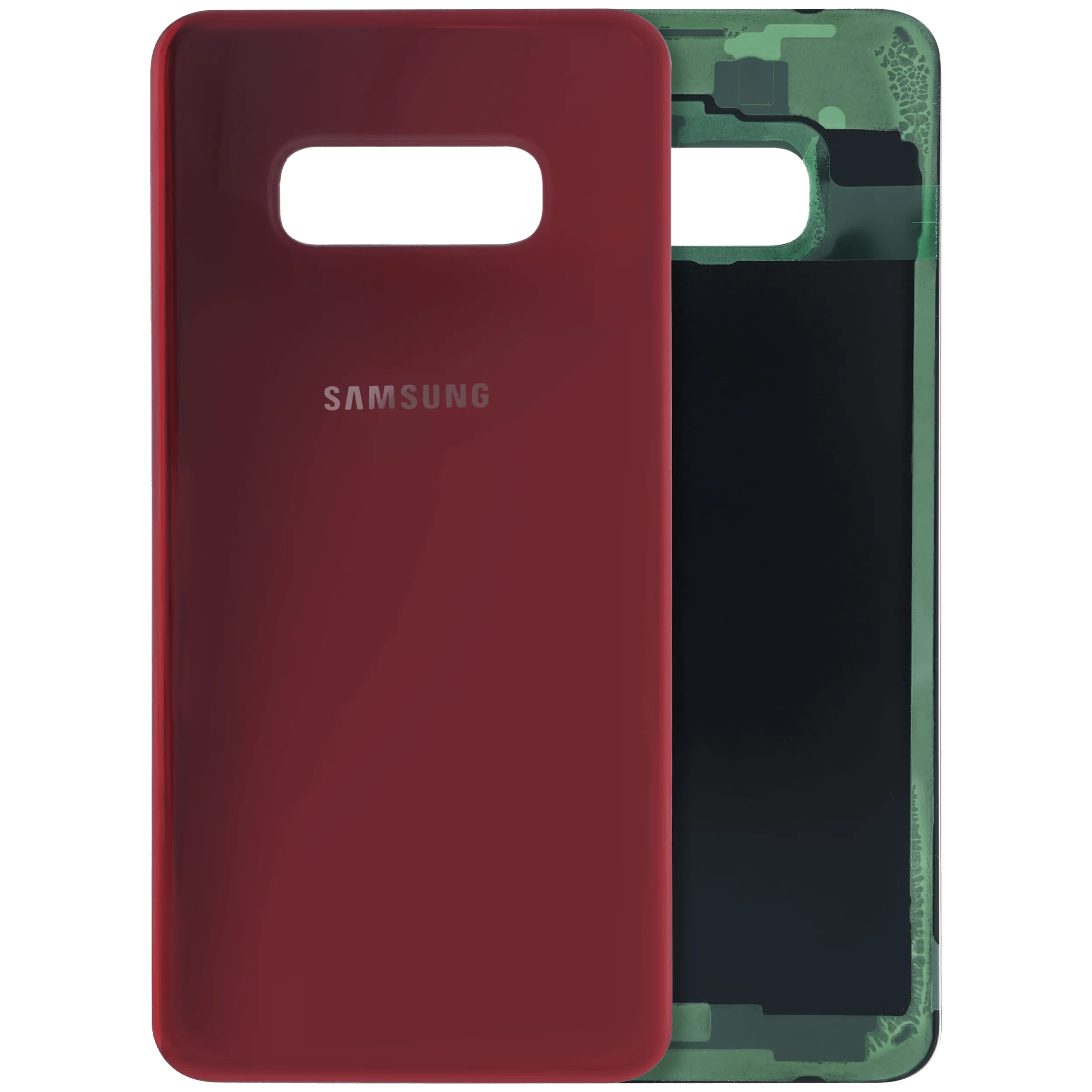 Back Cover Glass For Samsung Galaxy S10e (Service Pack) (Cardinal Red)