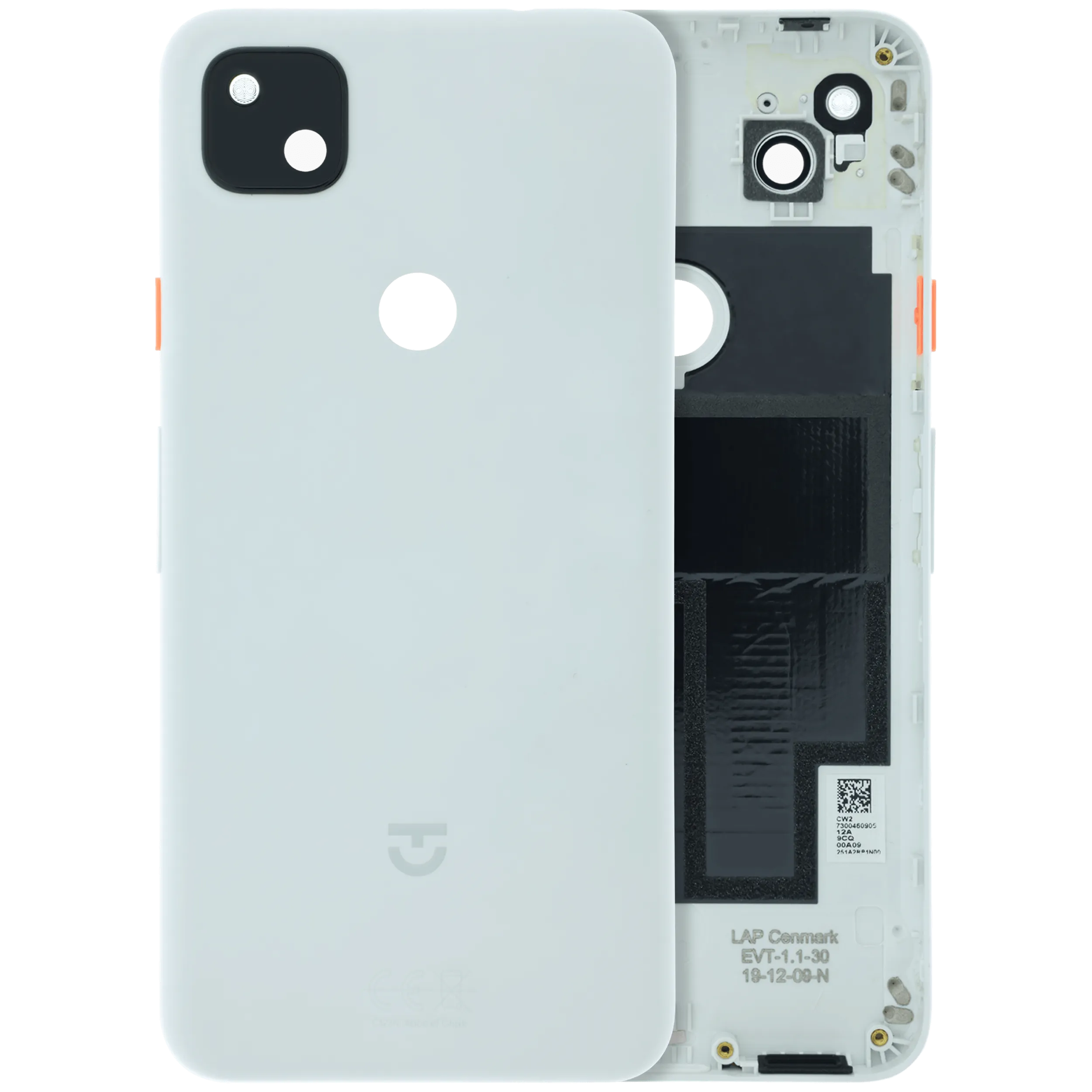 Back Housing Assembly For Google Pixel 4a (Clearly White)