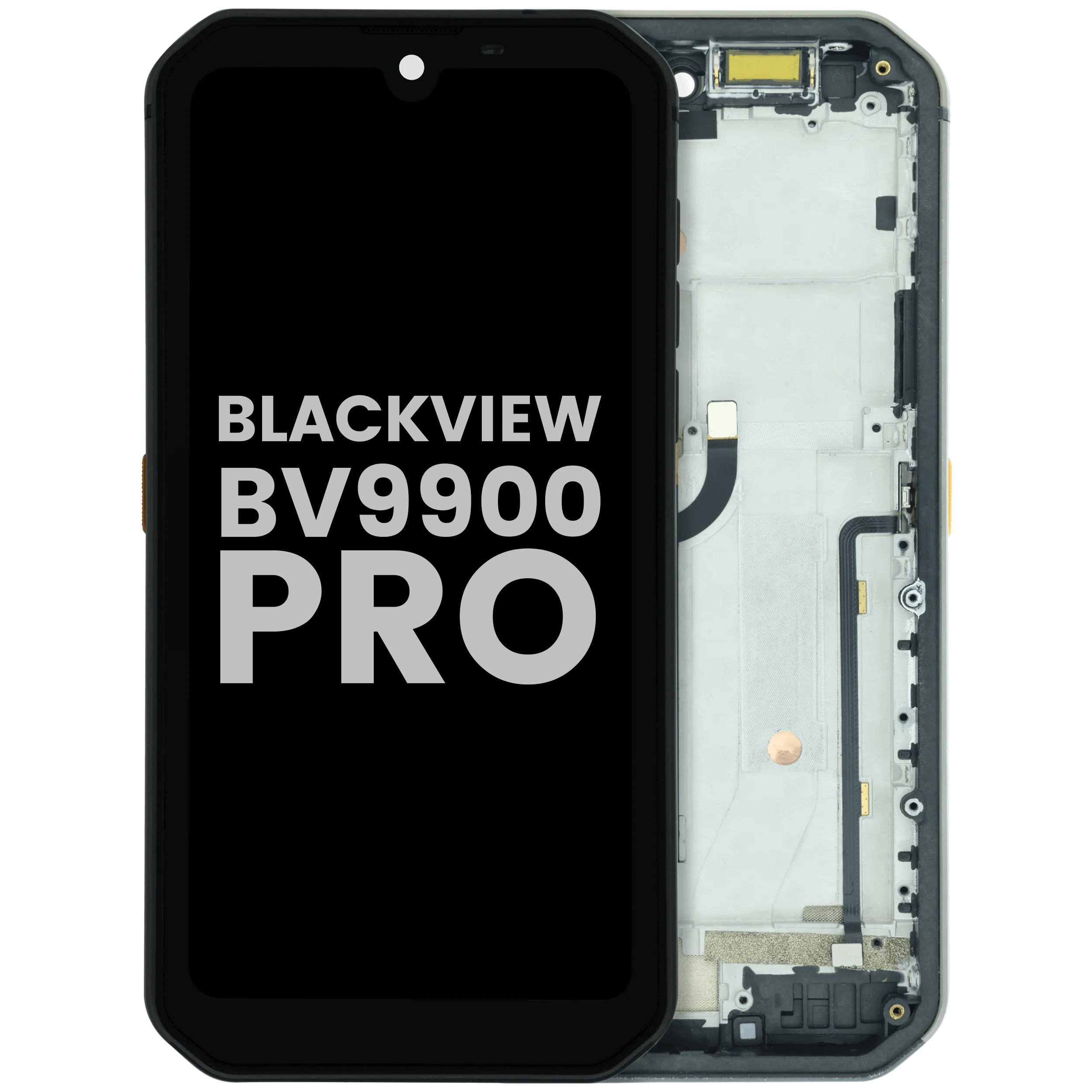 LCD Assembly With Frame For Blackview BV9900 Pro (Used OEM Pull : Grade A) (Black)