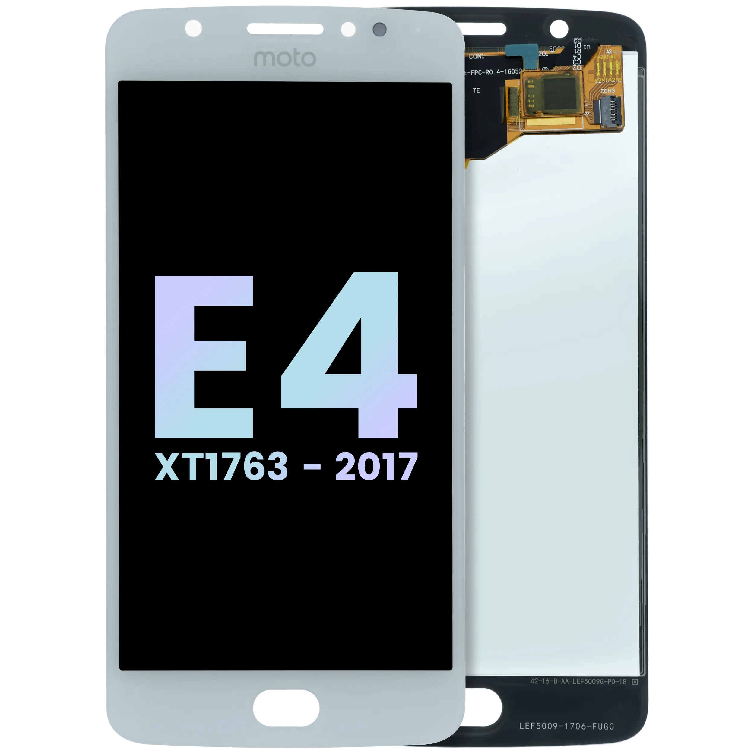 LCD Assembly Without Frame For Motorola Moto E4 (XT1763 / 2017)(Genuine OEM) (White)
