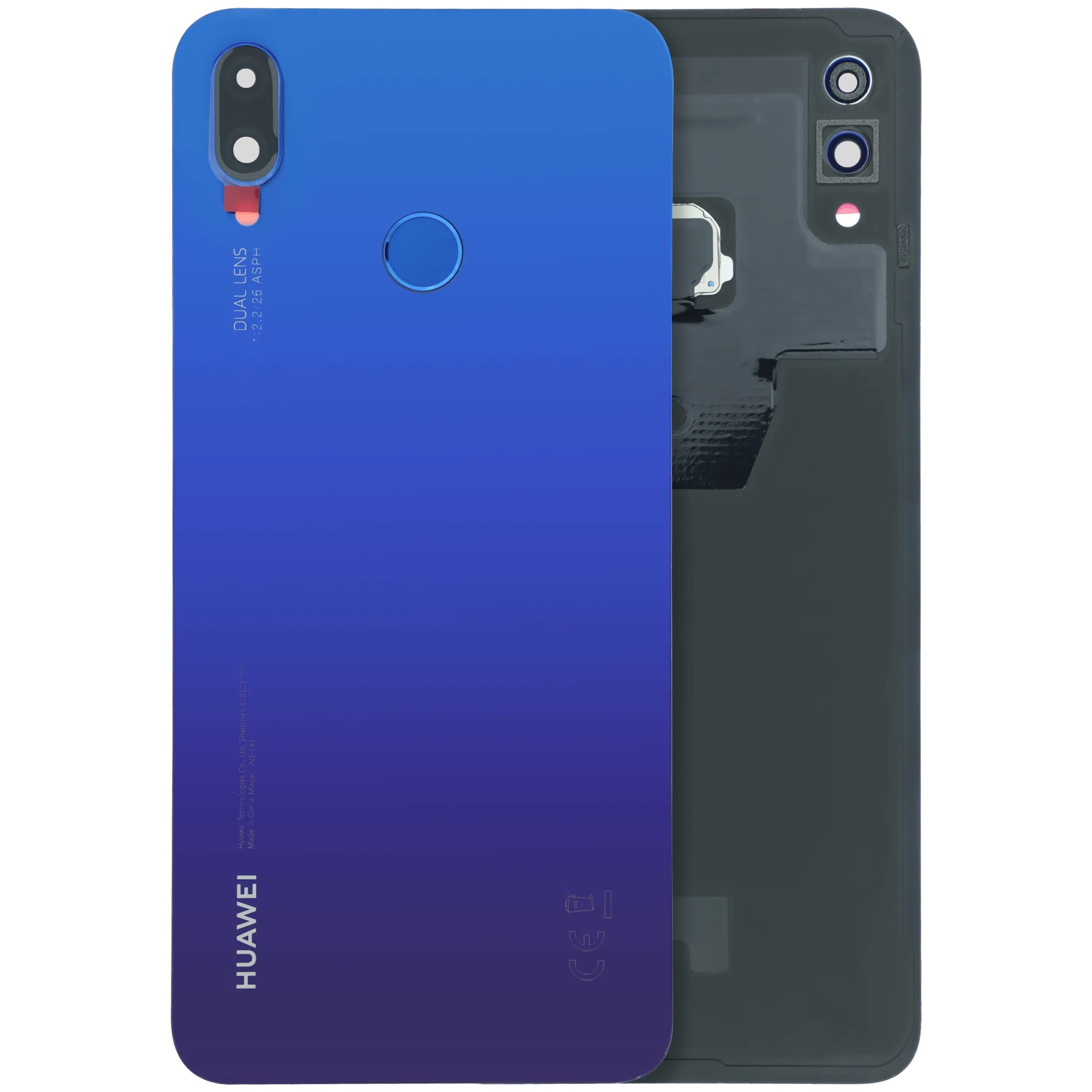 Back Cover Compatible For Huawei P Smart Plus (2018) (Genuine OEM) (Purple)