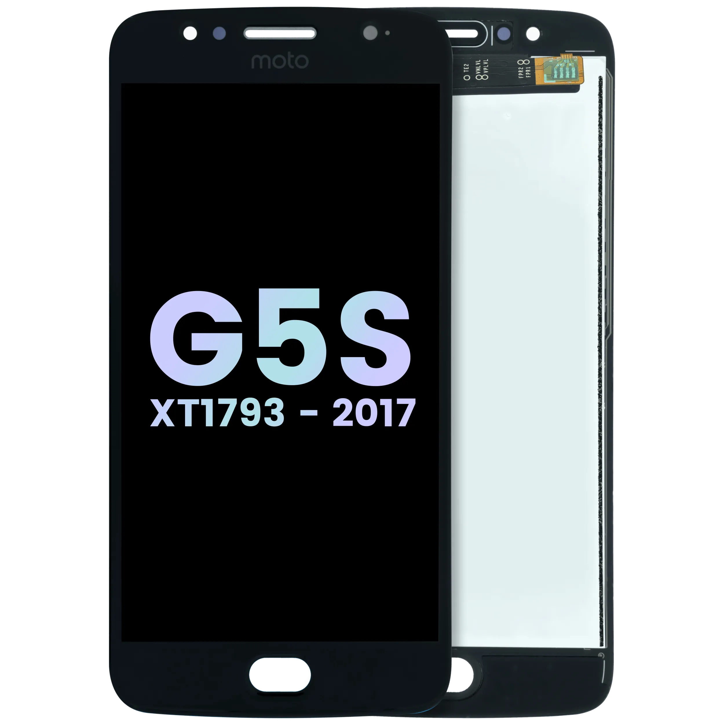 LCD Assembly without Frame For Motorola Moto G5s (XT1793 / 2017) (Genuine) (Black)