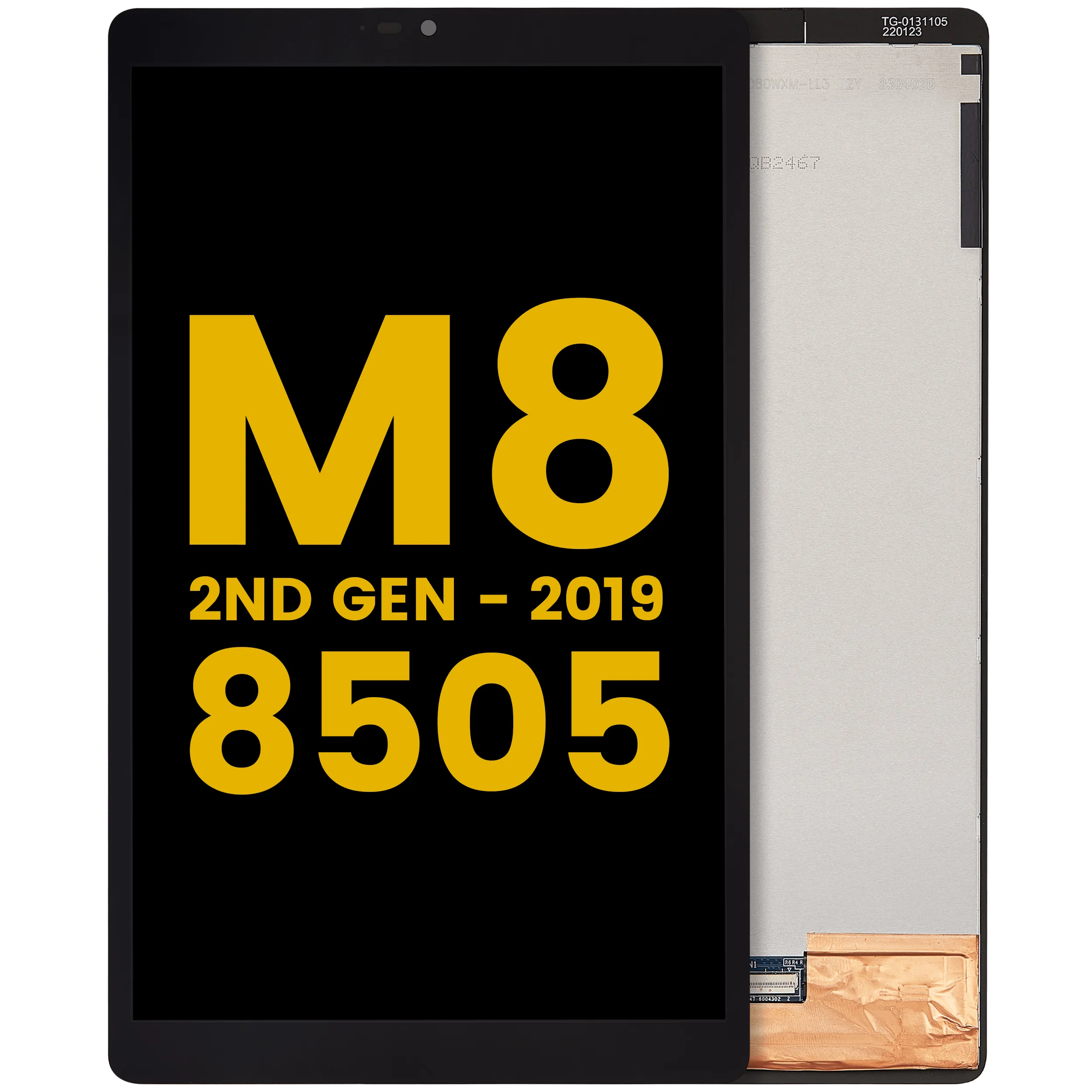 LCD Assembly Without Frame For Lenovo Tab M8 (8505) (Refurbished) (Black)
