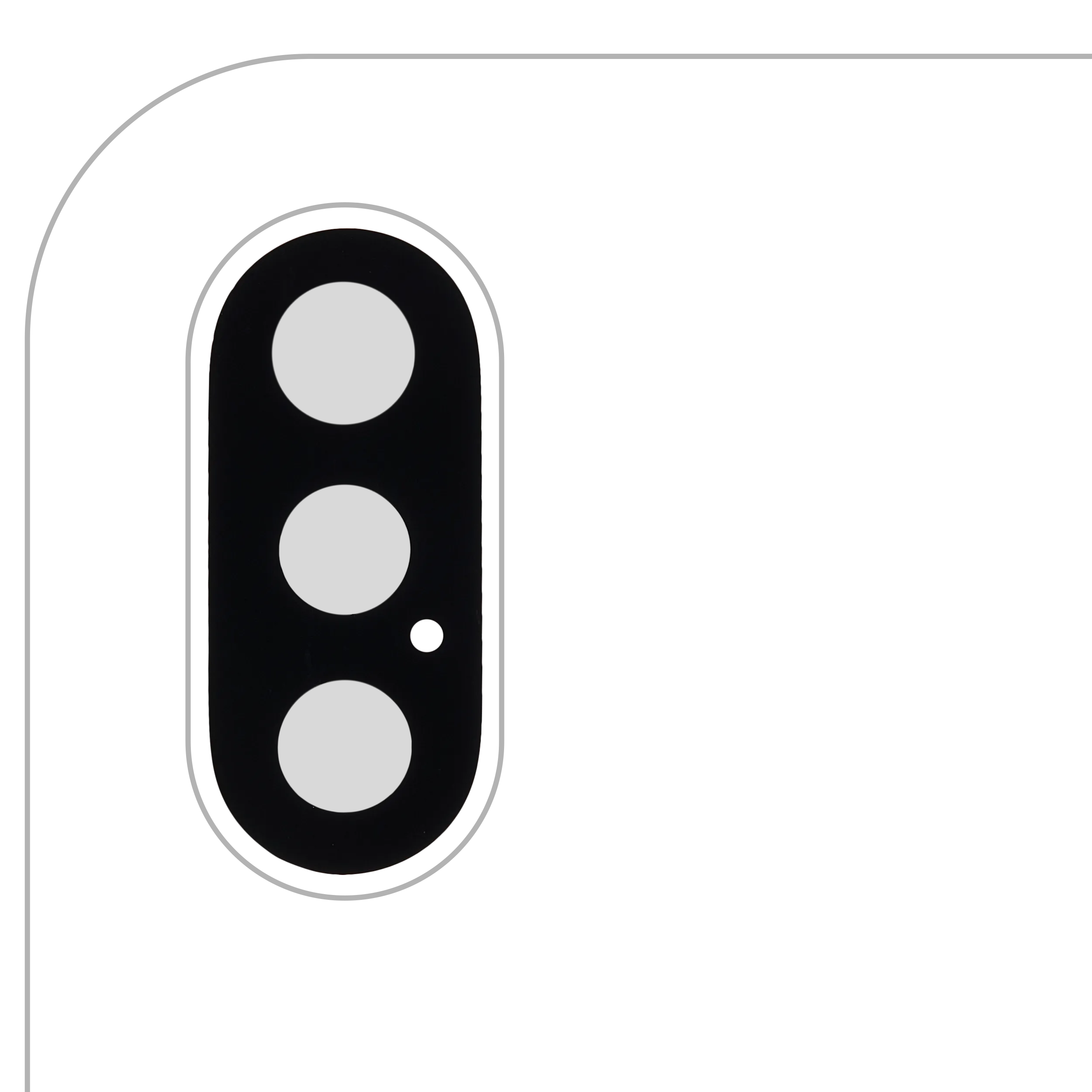 Back Camera Lens (Glass Only) With Adhesive For iPhone XS / XS Max (Premium) (All Colors)