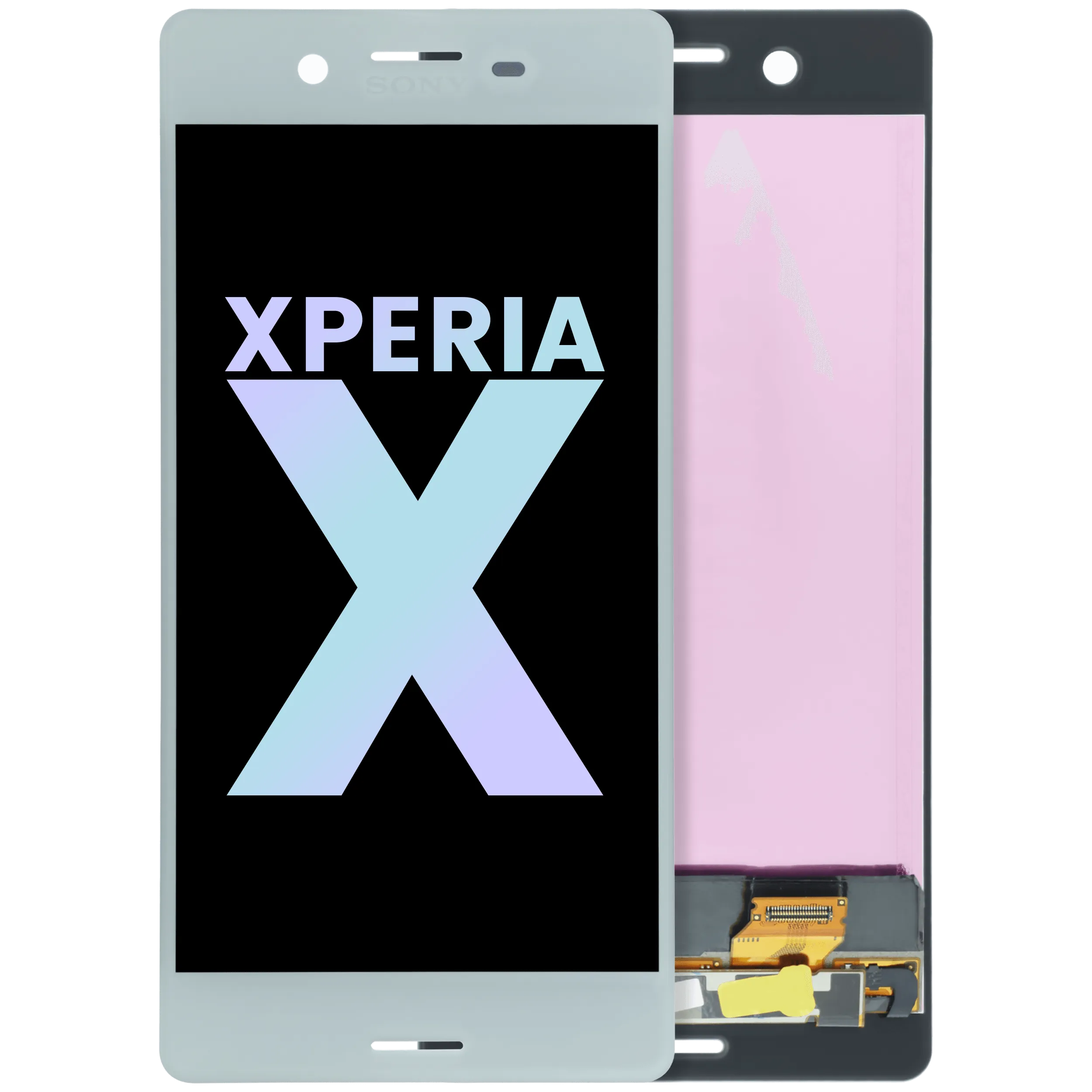 LCD Assembly Without Frame For Sony Xperia X (Genuine OEM) (White )