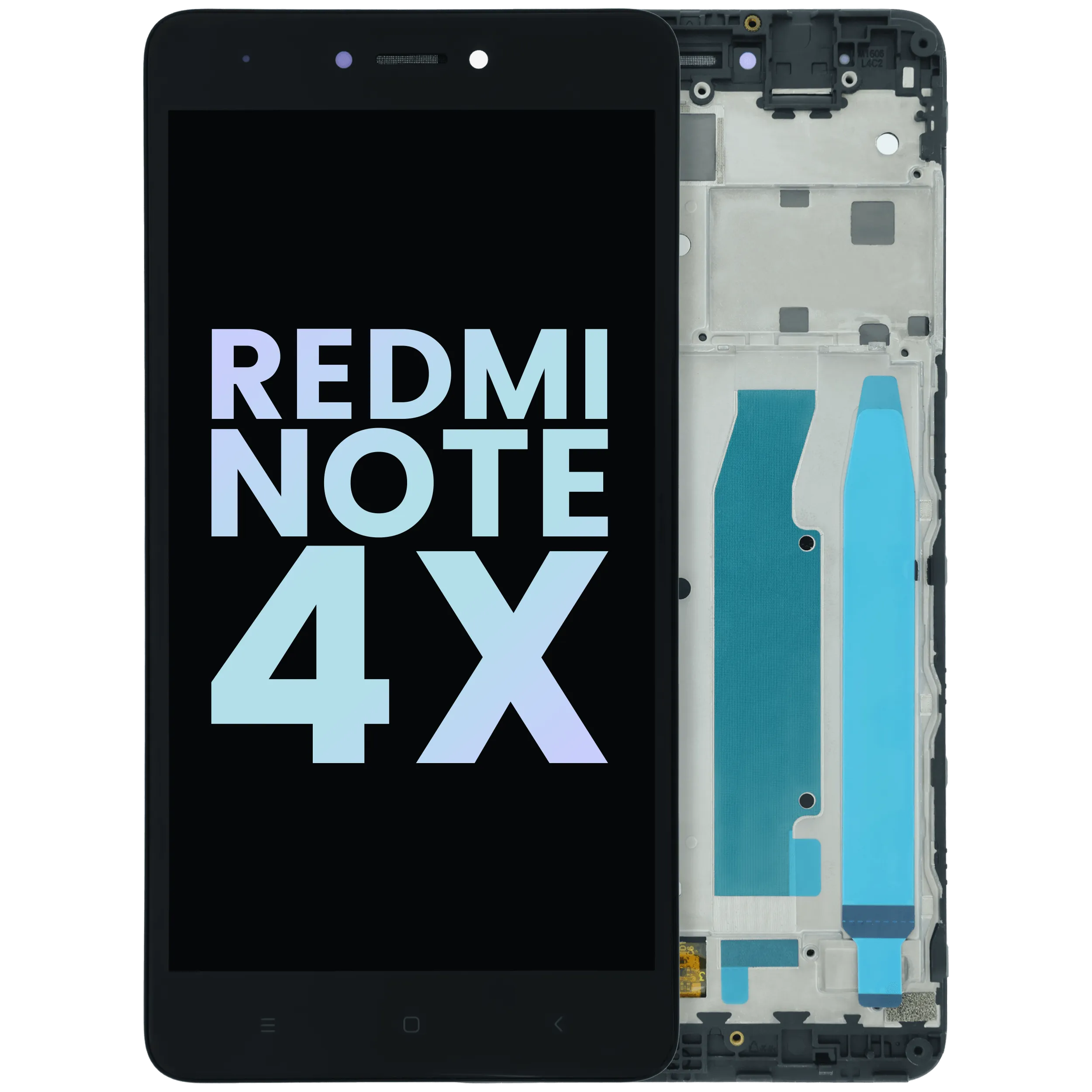 OLED Assembly With Frame For Xiaomi Redmi Note 4x (Genuine OEM) (Matte Black)