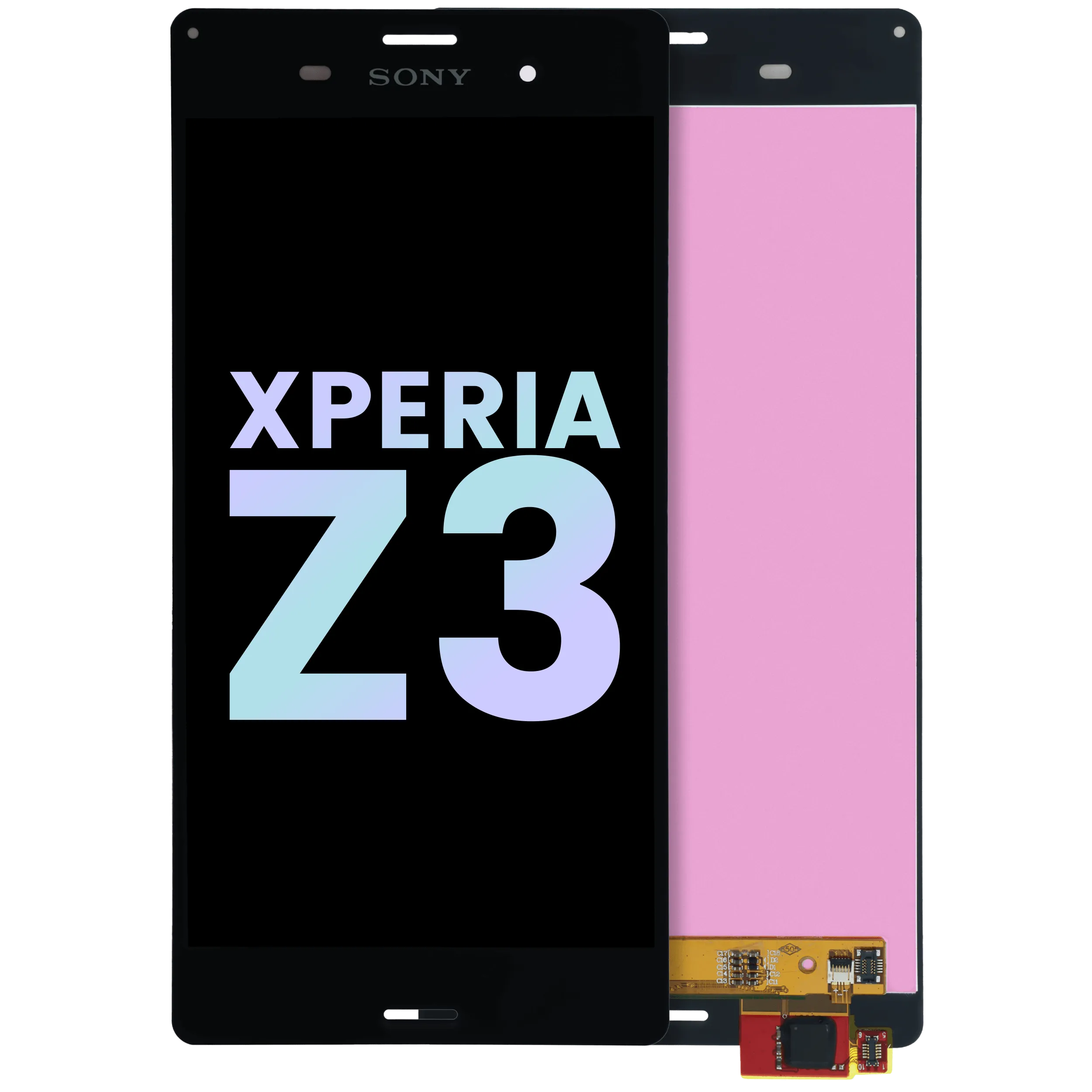 LCD Assembly Without Frame For Sony Xperia Z3 (Genuine OEM) (Black)