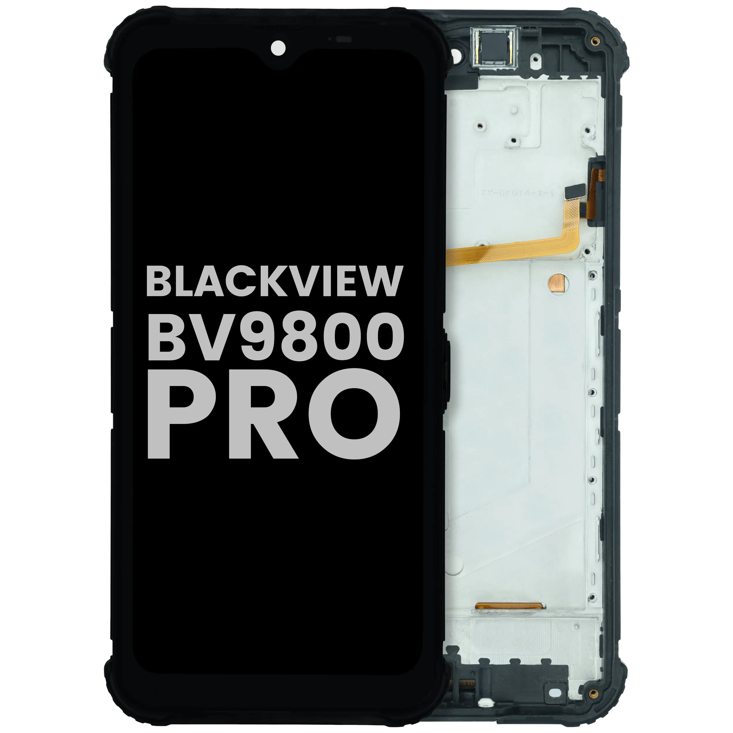 LCD Assembly With Frame For Blackview BV9800 Pro (Used OEM Pull Grade A) (Black)