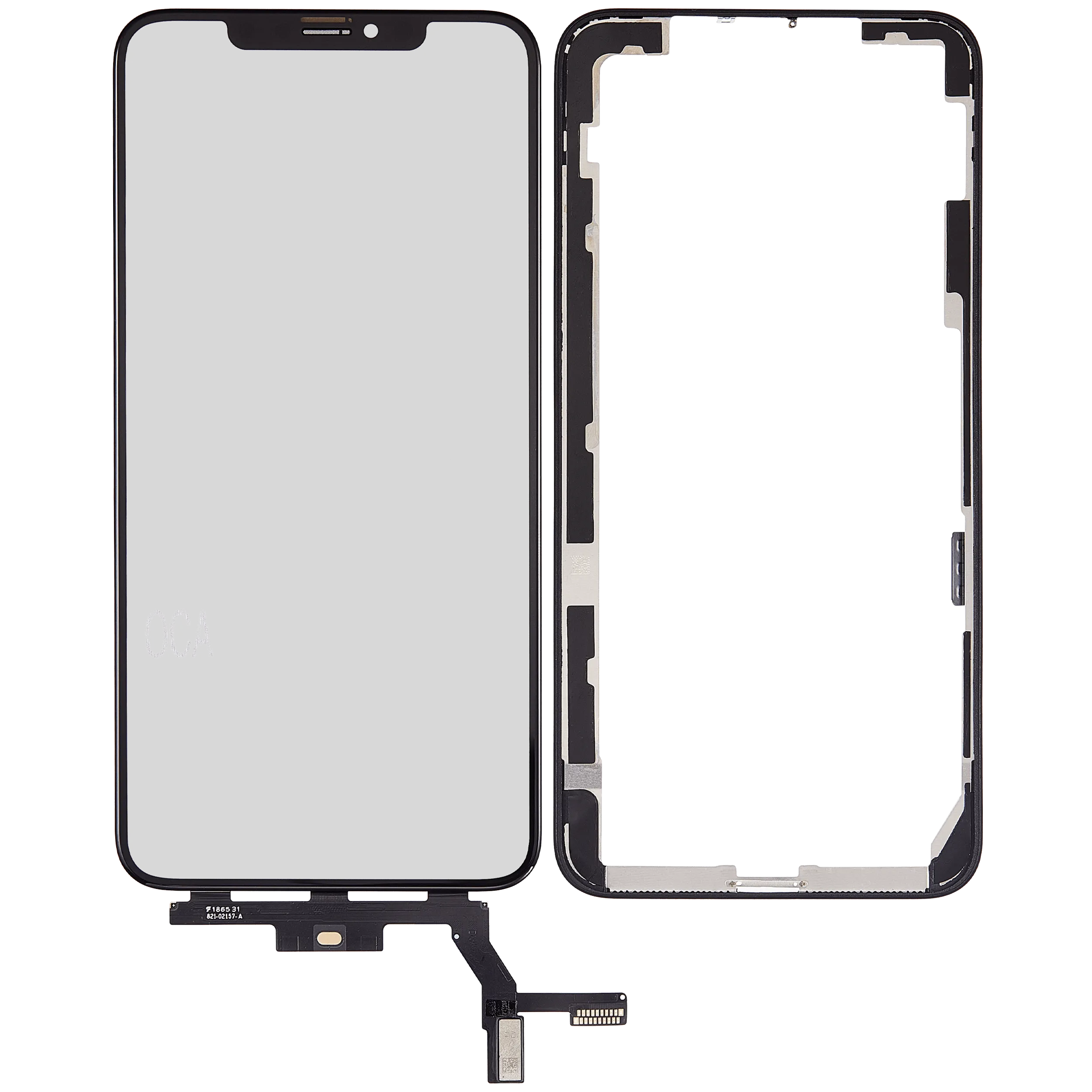 OCA Master 4-in-1 Short Flex (Digitizer Touch With Glass + OCA + Frame Pre-installed) For iPhone XS Max