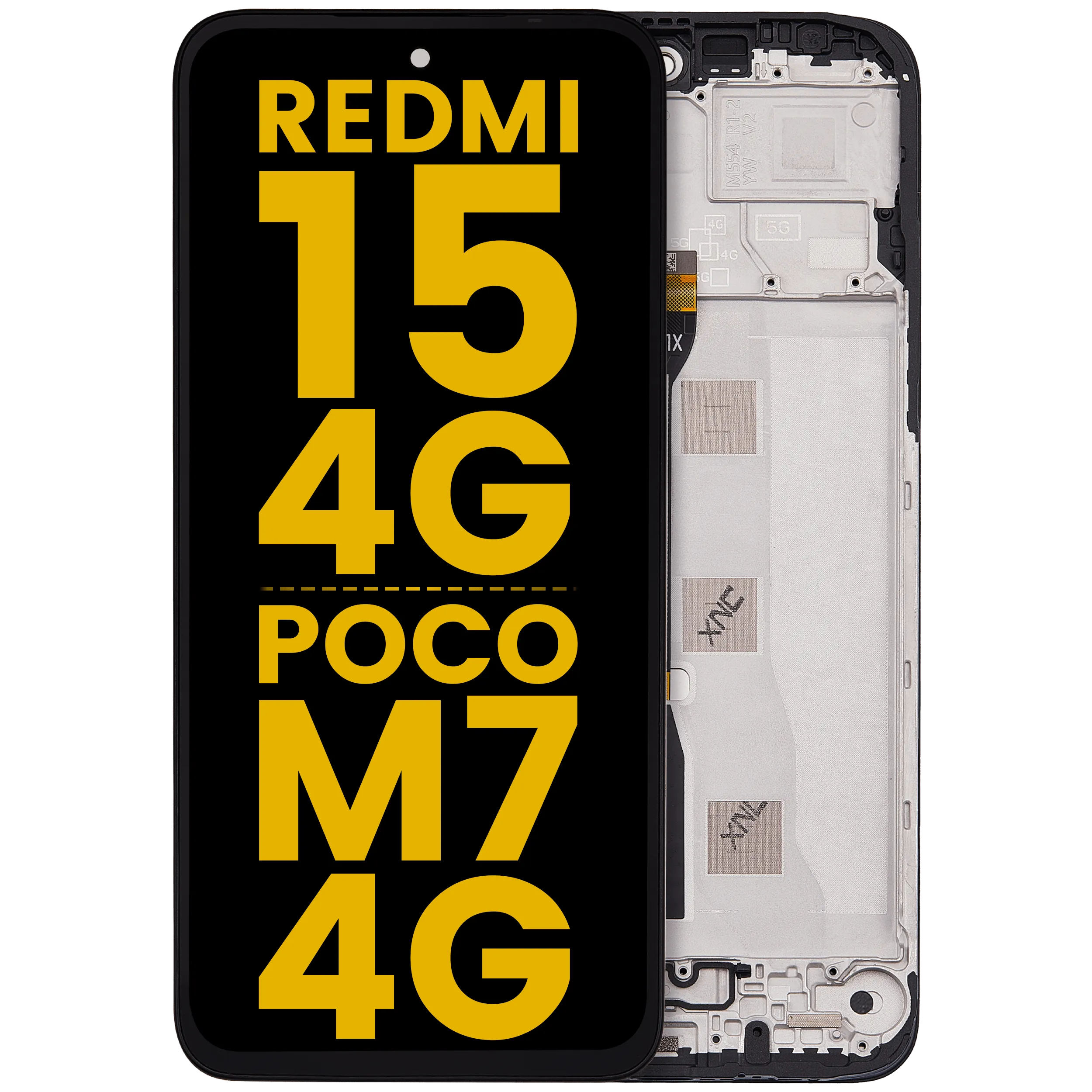 LCD Assembly With Frame For Xiaomi Redmi 15 4G / Poco M7 4G (Refurbished) (All Colors)