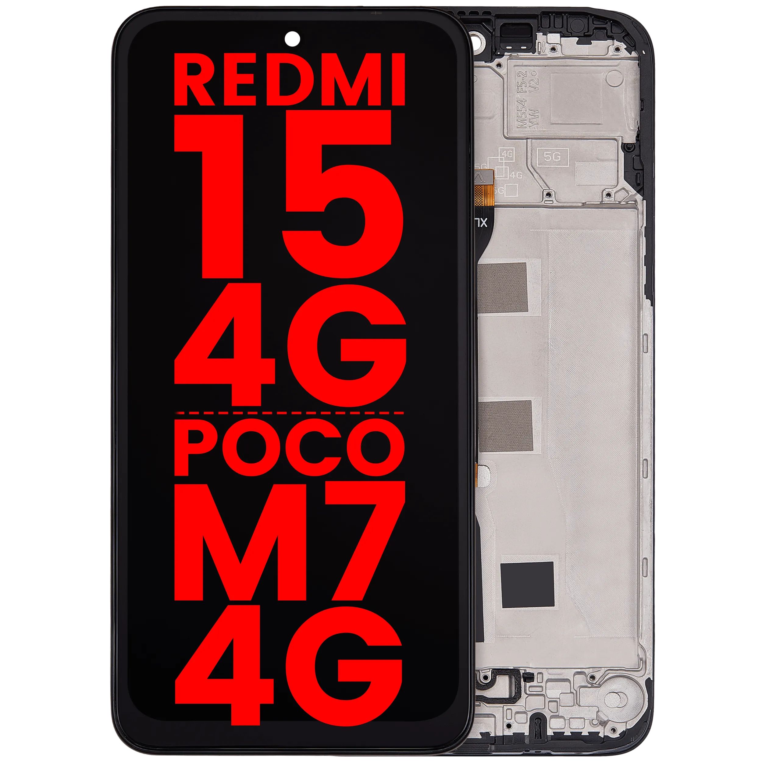 LCD Assembly With Frame For Xiaomi Redmi 15 4G / Poco M7 4G (Aftermarket Plus) (All Colors)
