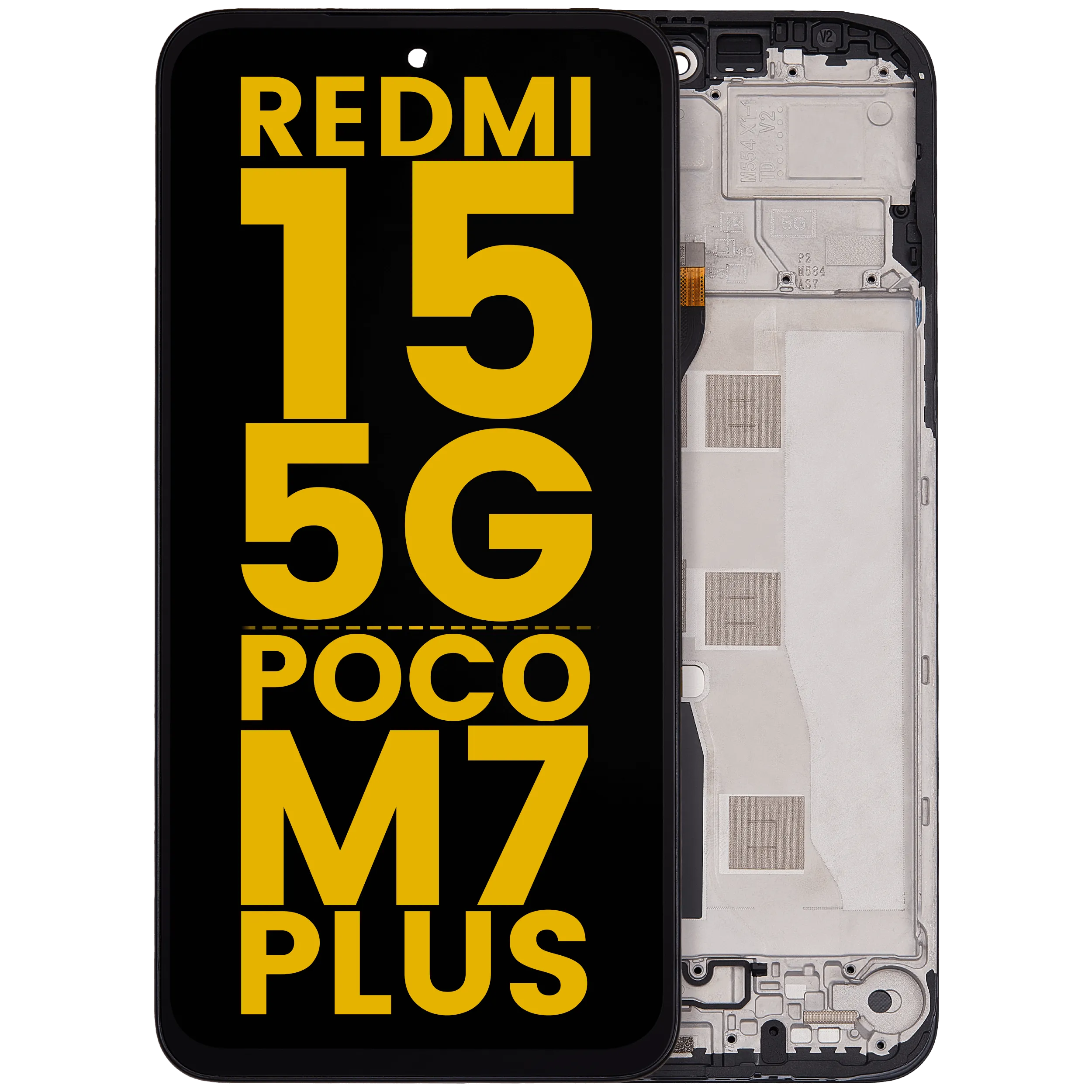 LCD Assembly With Frame For Xiaomi Redmi 15 5G / Poco M7 Plus (Refurbished) (All Colors)