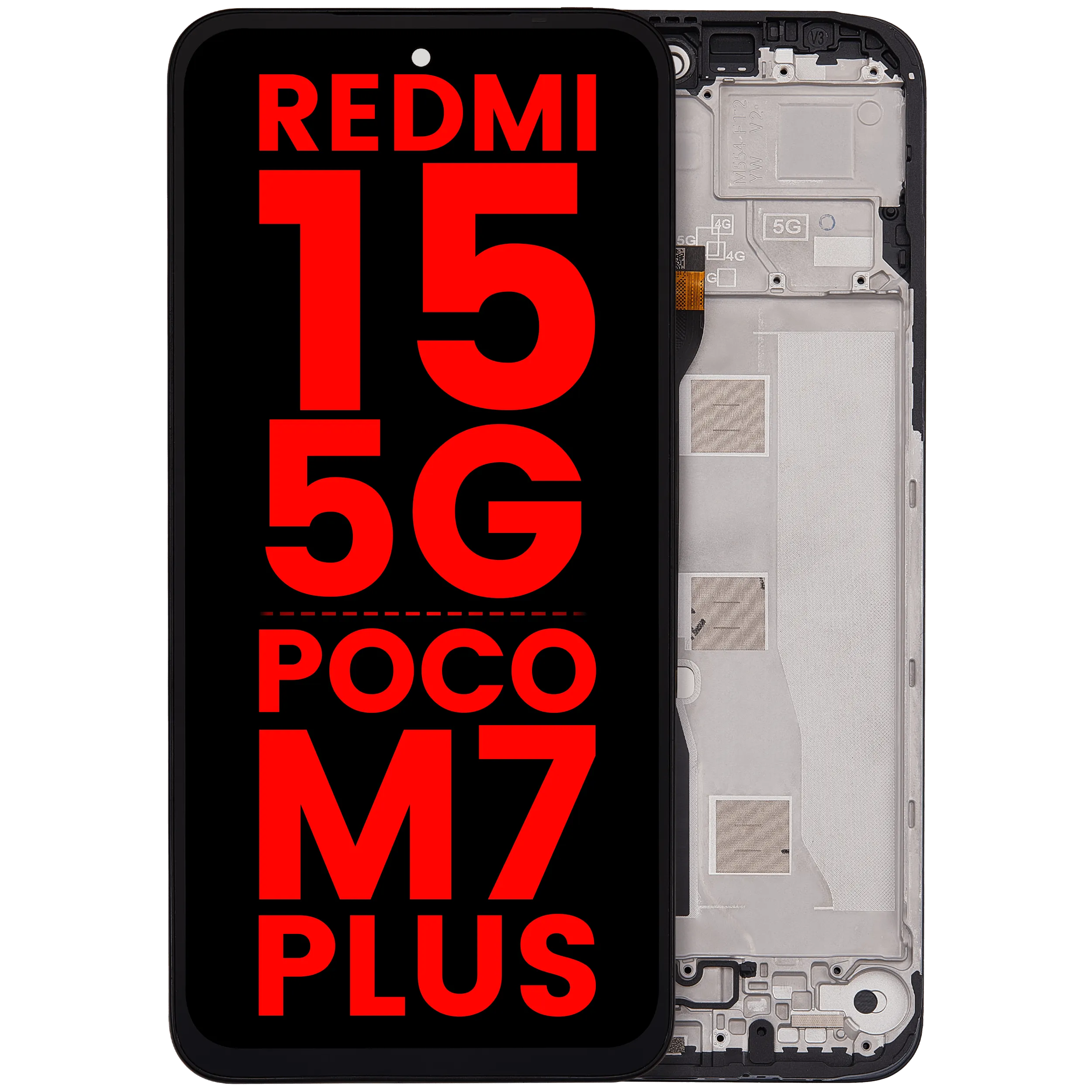 LCD Assembly With Frame For Xiaomi Redmi 15 5G / Poco M7 Plus (Aftermarket Plus) (All Colors)