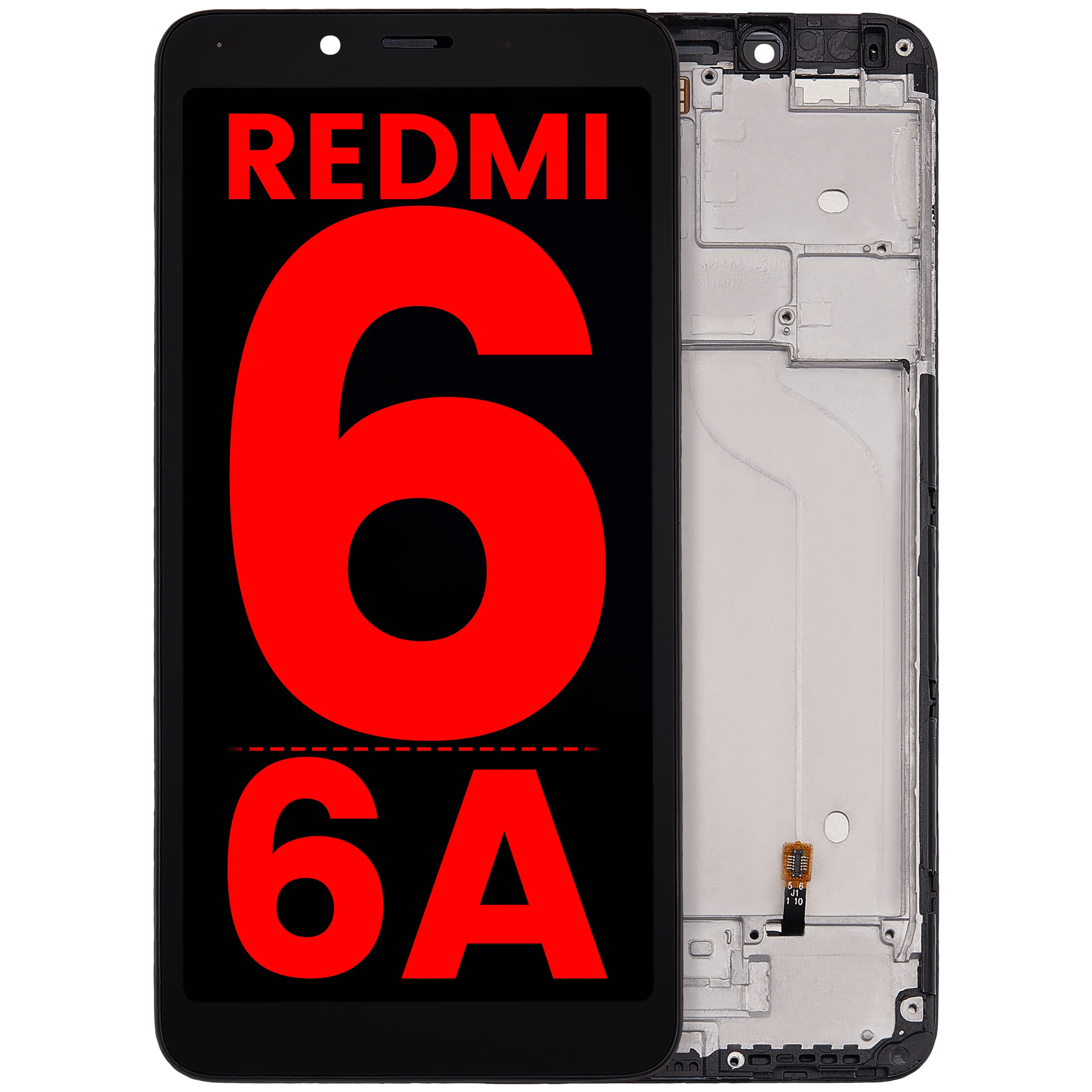 LCD Assembly With Frame For Xiaomi Redmi 6 / 6A (Aftermarket Plus) (Black)