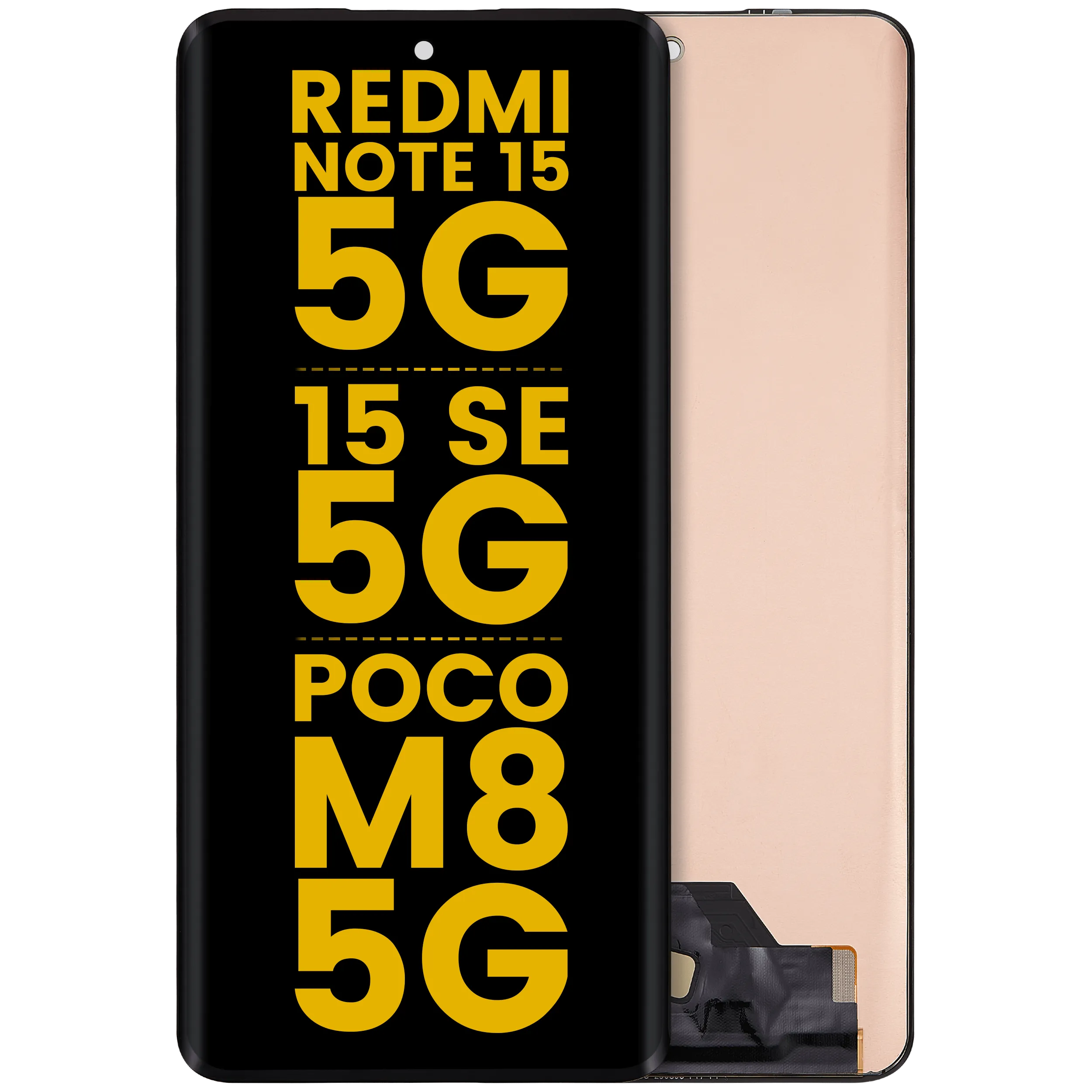 OLED Assembly Without Frame For Xiaomi Redmi Note 15 5G / Redmi Note 15 SE 5G / POCO M8 5G (Refurbished) (All Colors)