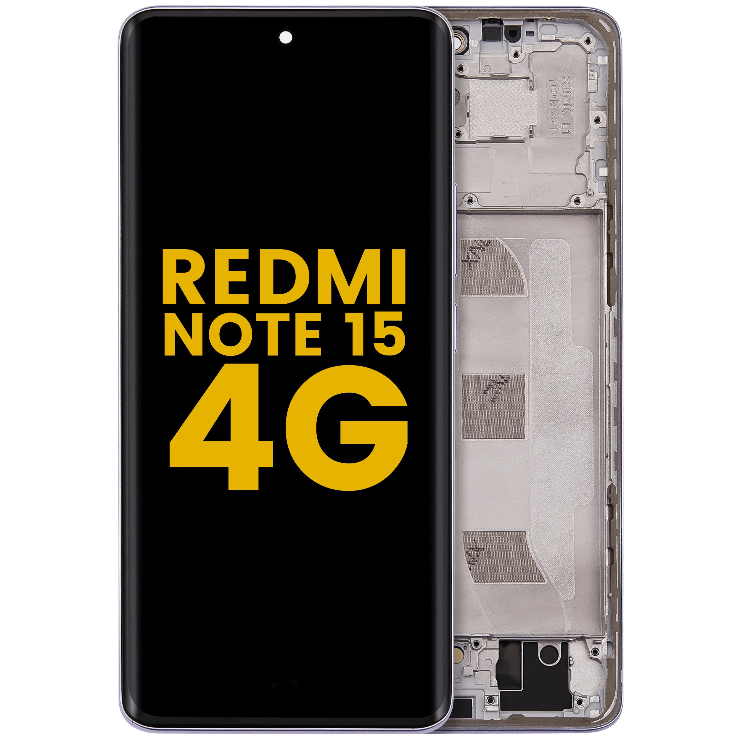 OLED Assembly With Frame For Xiaomi Redmi Note 15 4G (Refurbished) (Purple)