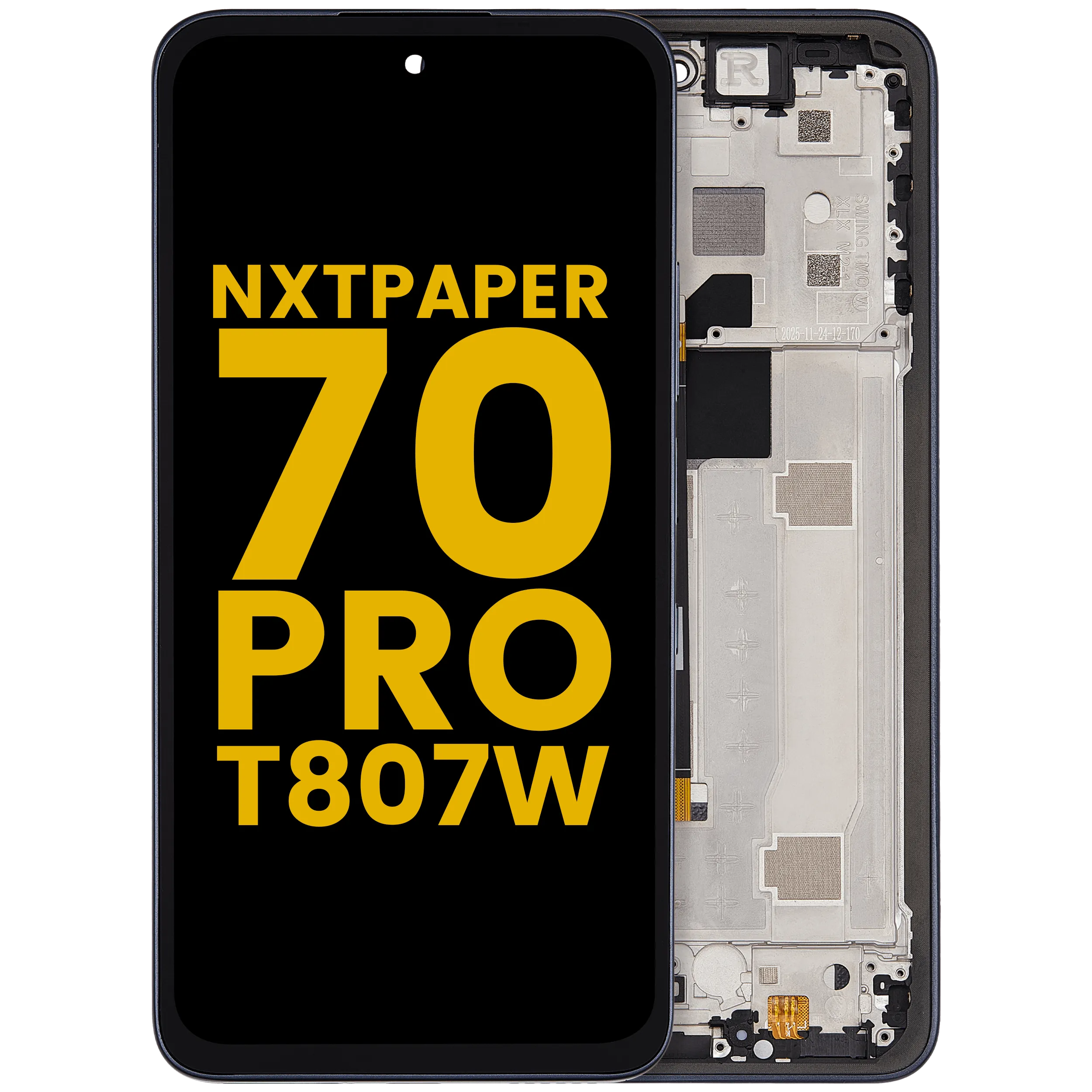 LCD Assembly With Frame For TCL NxtPaper 70 Pro 5G (T807W) (Premium) (Stellar Blue)
