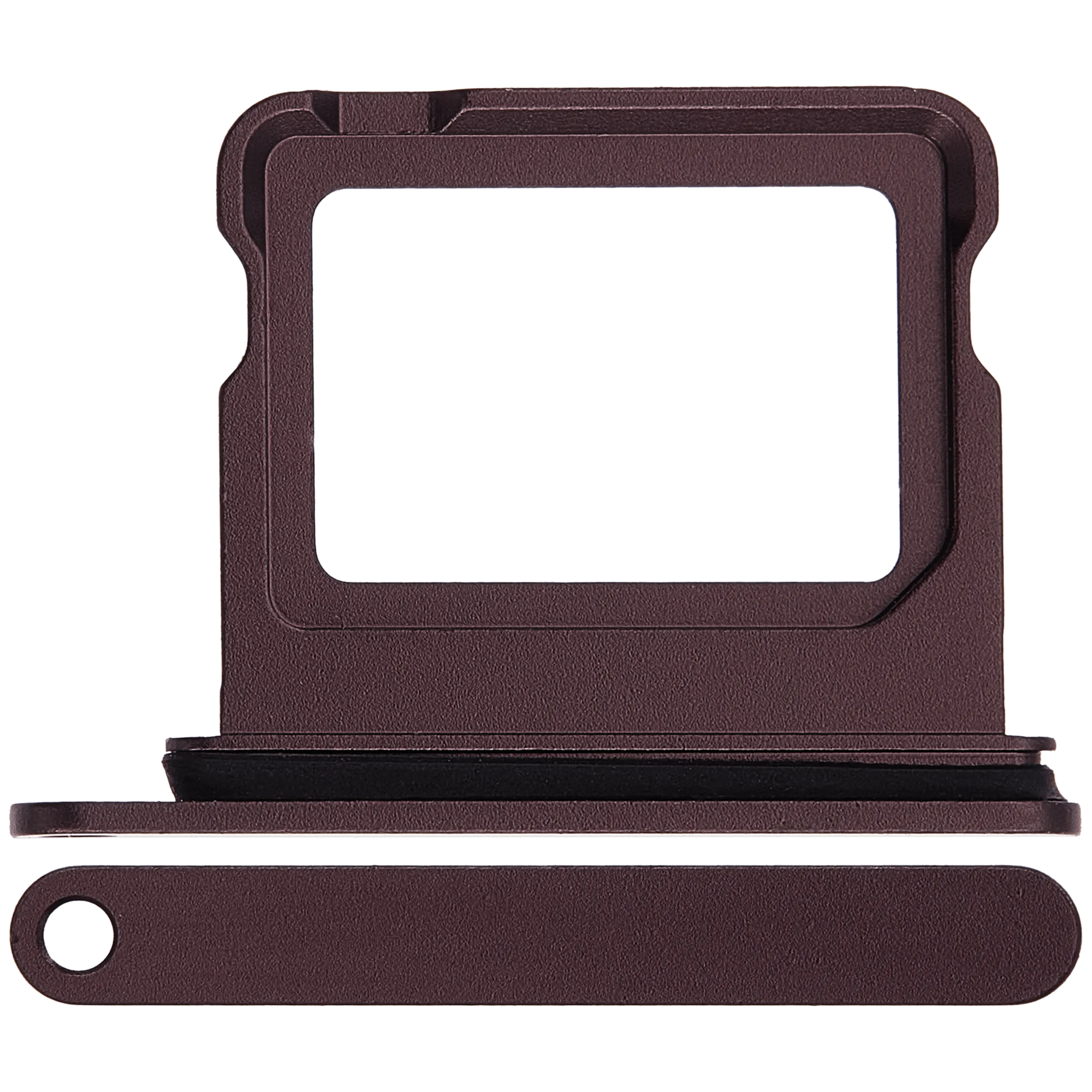 Dual Sim Card Tray Compatible For iPhone 18 Pro / 18 Pro Max (Burgundy)