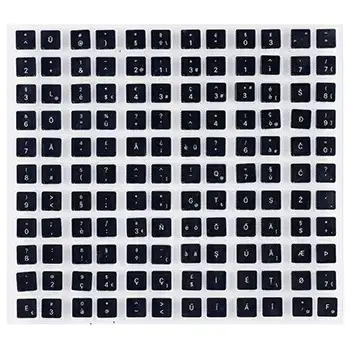 Keycap Kit (ISO Superkit Layout) For MacBook Air 13" A3240 (2025) / Air 15" A3241 (2025) (Genuine OEM) (Midnight / Sky Blue)