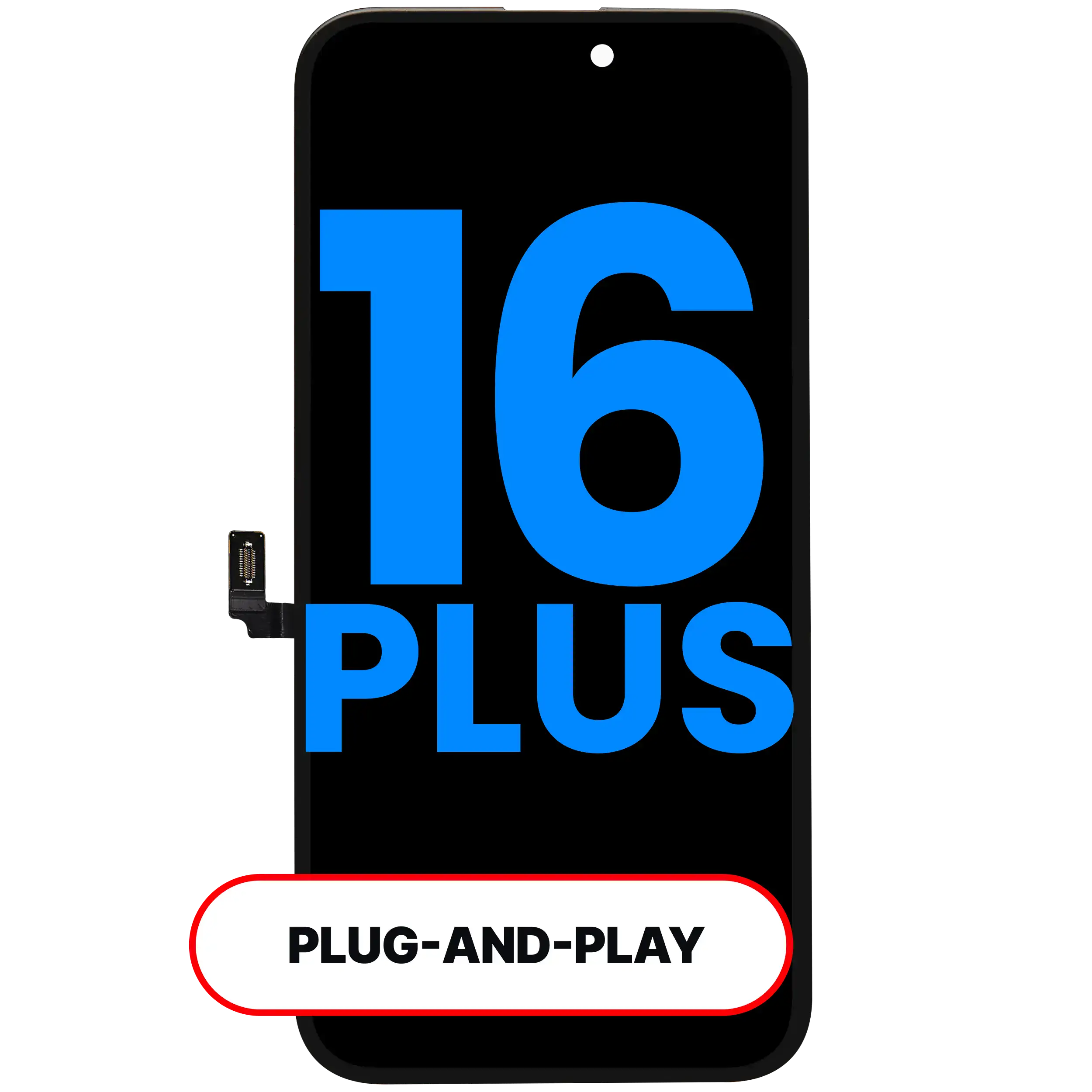 LCD Assembly For iPhone 16 Plus (Aftermarket: AQ7 3.0)