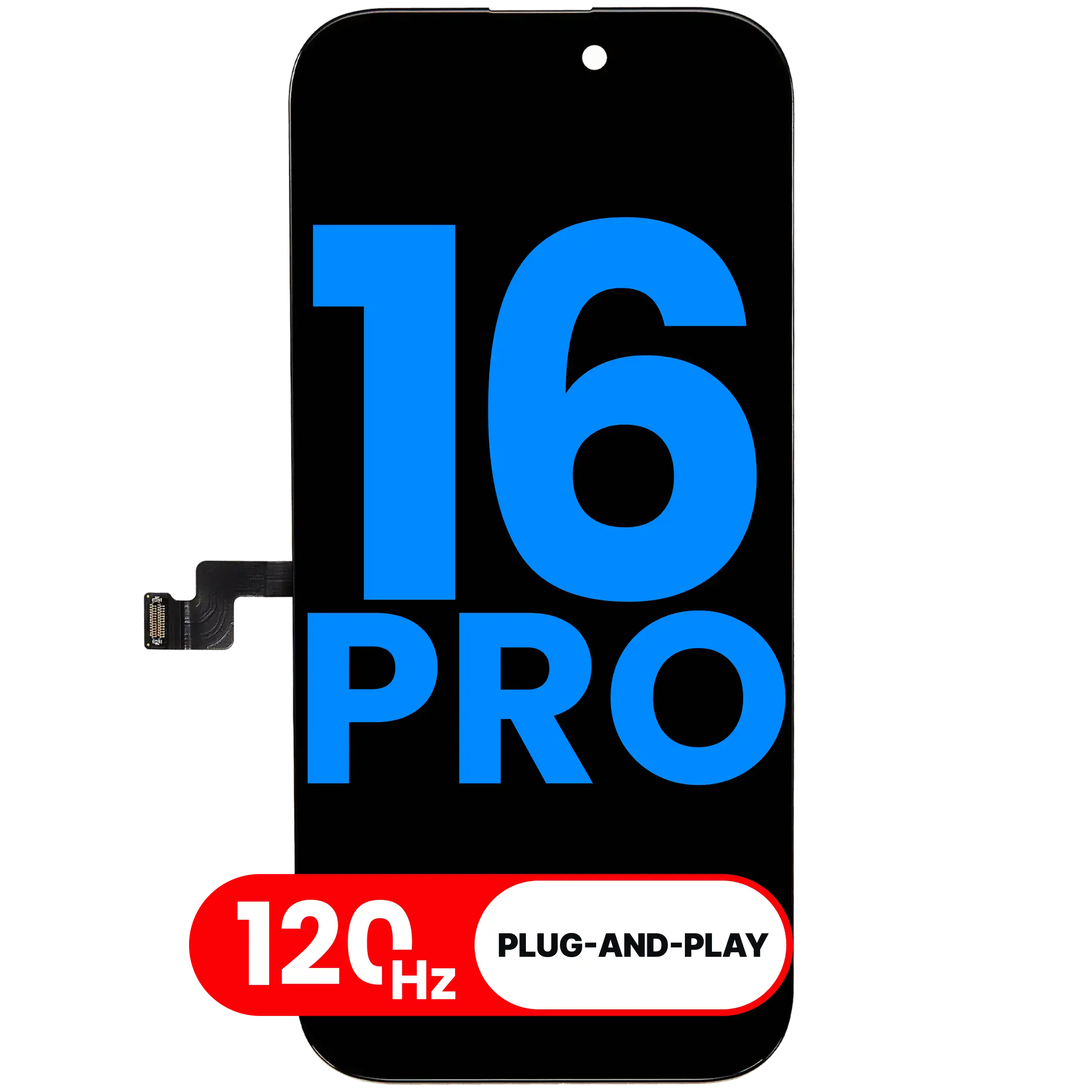 LCD Assembly For iPhone 16 Pro (Aftermarket: AQ7 3.0) (120HZ)