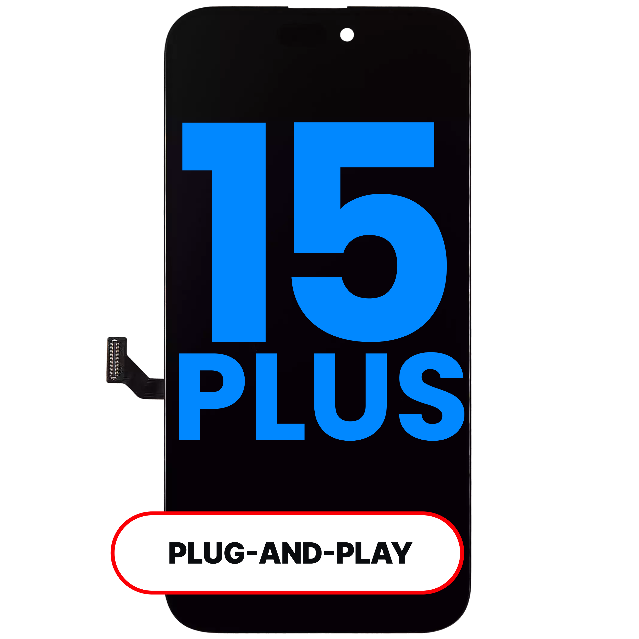 LCD Assembly For iPhone 15 Plus (Aftermarket: AQ7 3.0)
