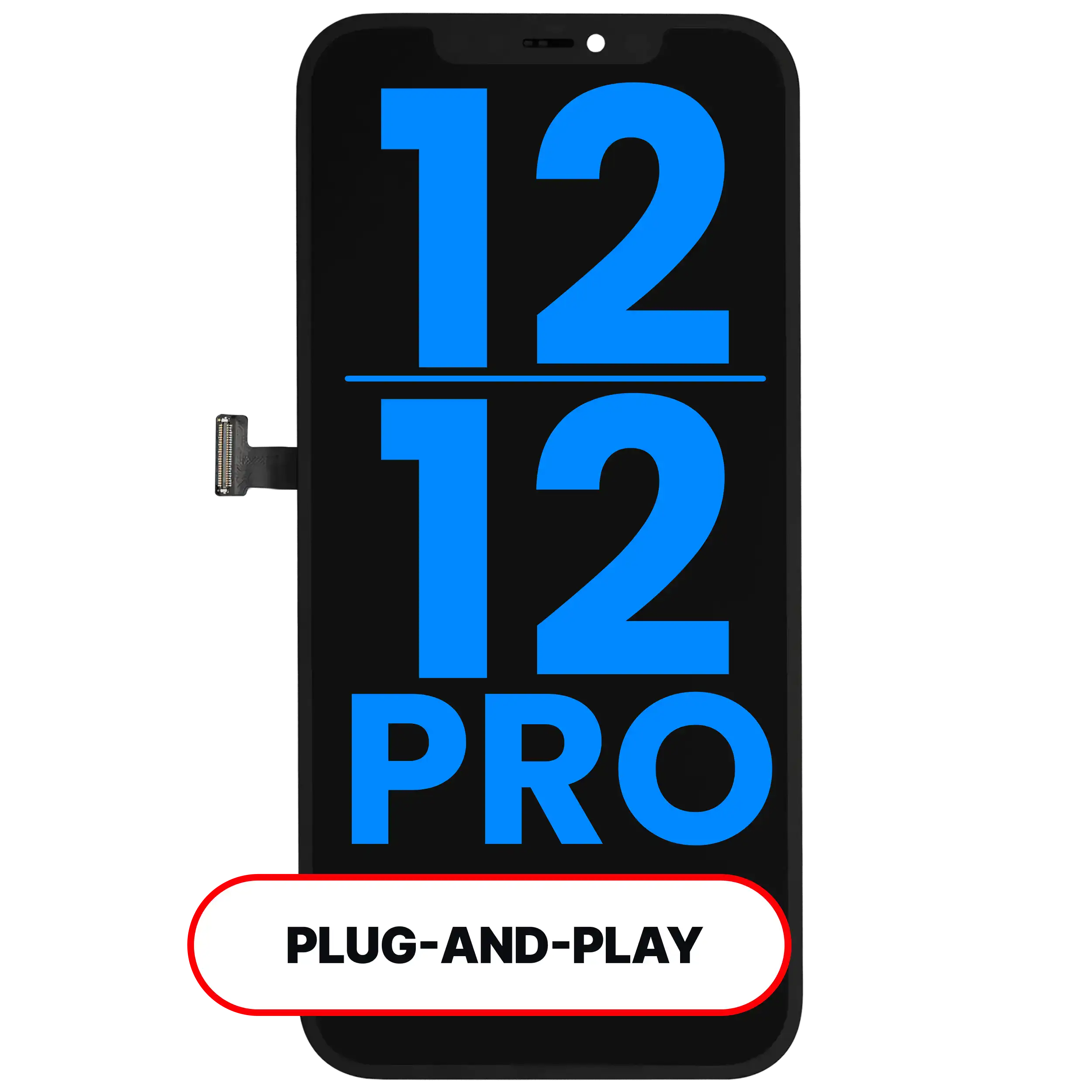 LCD Assembly For iPhone 12 / 12 Pro (Aftermarket: AQ7 3.0)