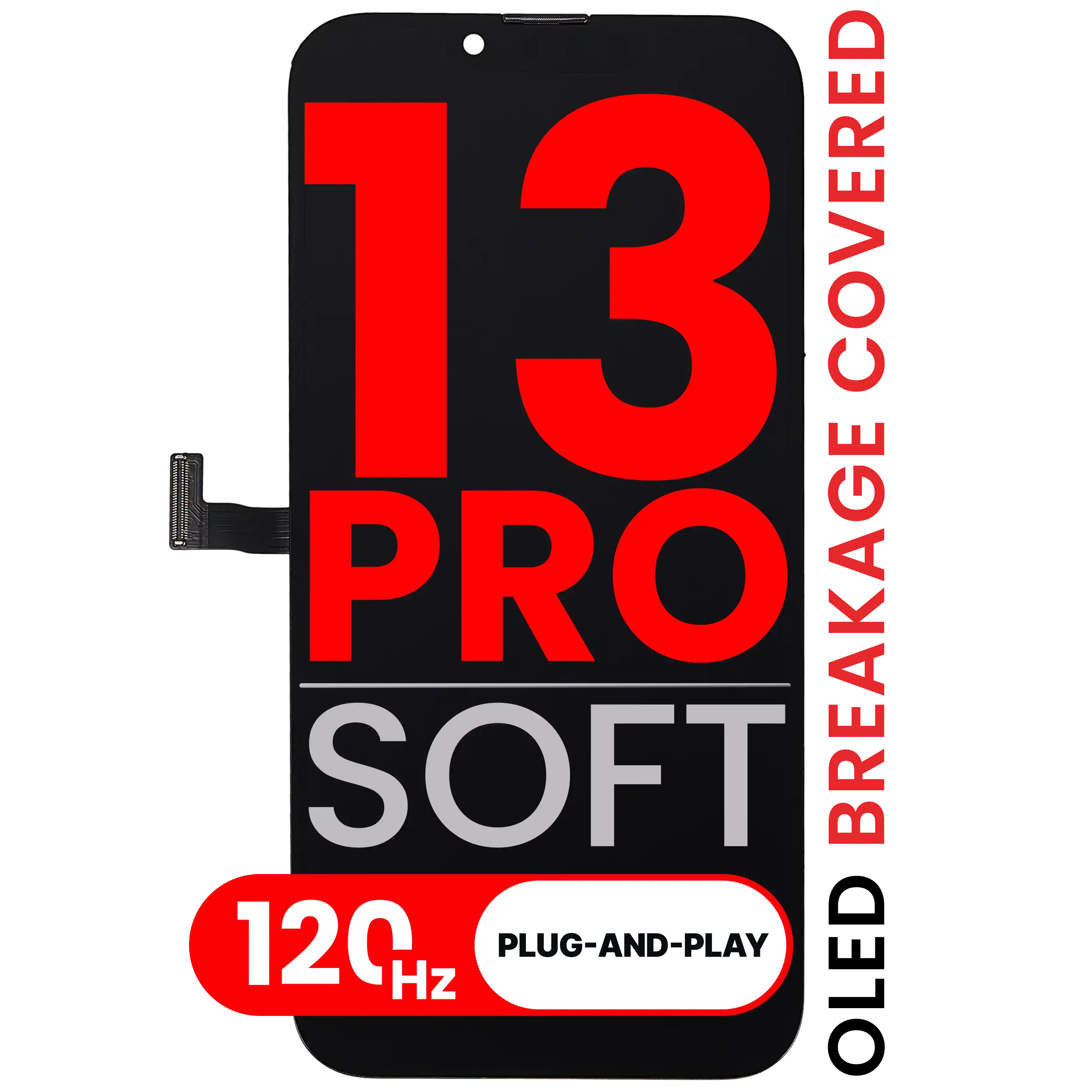 OLED Assembly For iPhone 13 Pro (Aftermarket Pro: XO7 3.0 Soft) (120HZ)